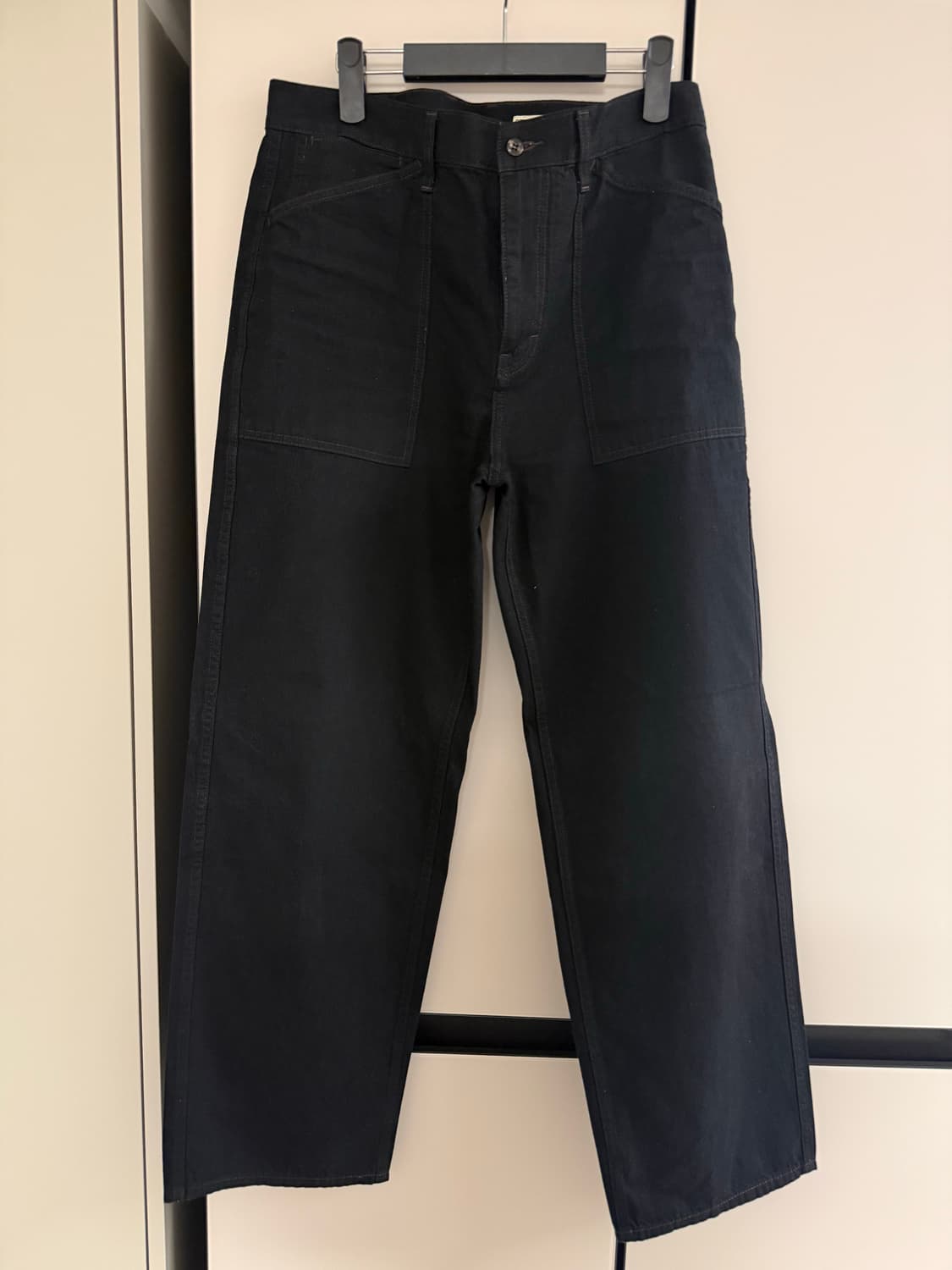 [3]포터리 라이트 바이커 데님 블랙 상품이미지1