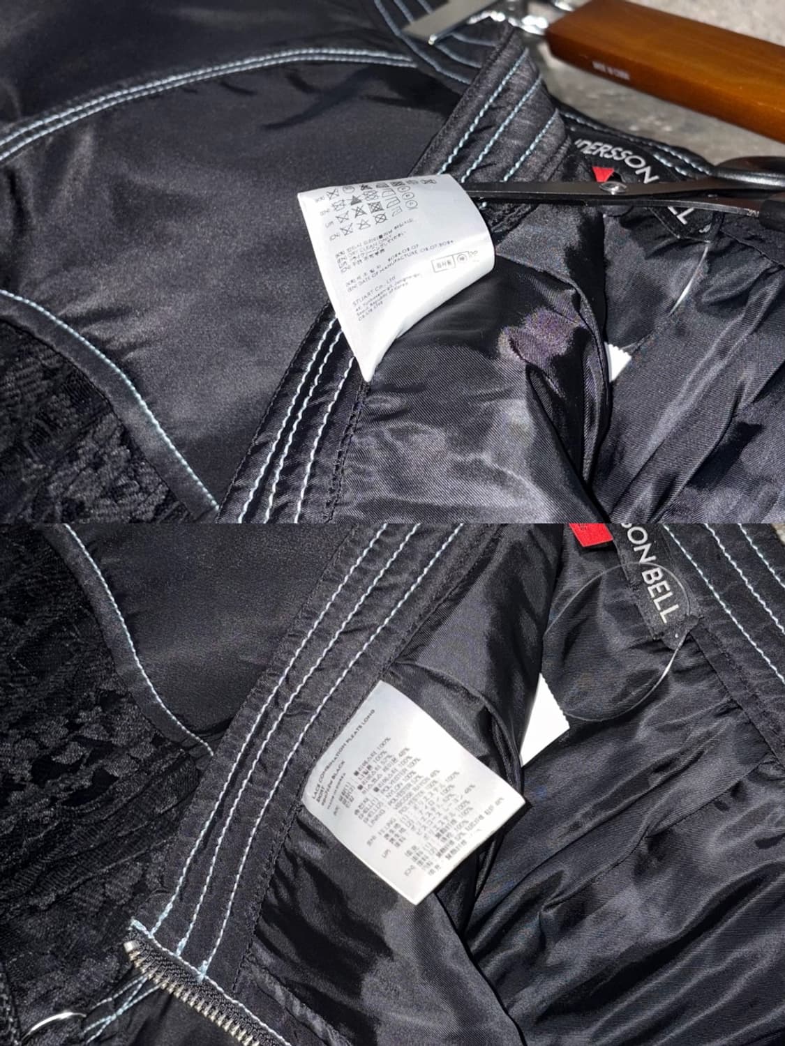 앤더슨벨 레이스 콤비네이션 플리츠 스커트 상품이미지10