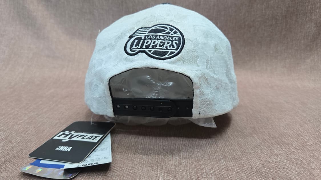 [새상품/태그포함] NBA LA 클리퍼스 레이스 자수 스냅백 (화이트/블 상품이미지4