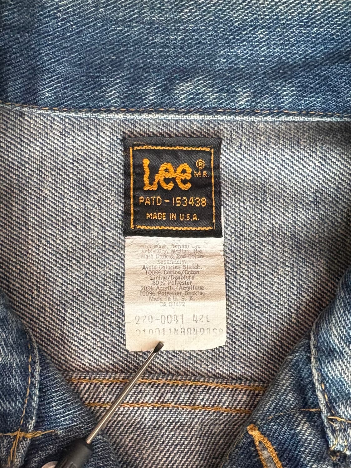 (42L) 70s usa Lee 220j(101j) 상품이미지4