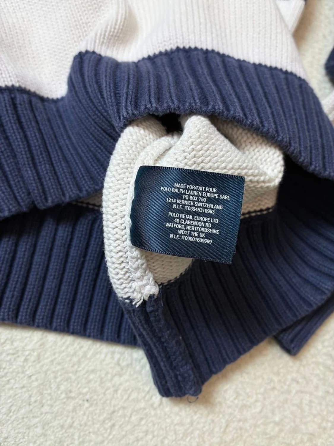 폴로 랄프로렌 00's 우먼스 단가라 하프집 니트 PN7320 상품이미지7