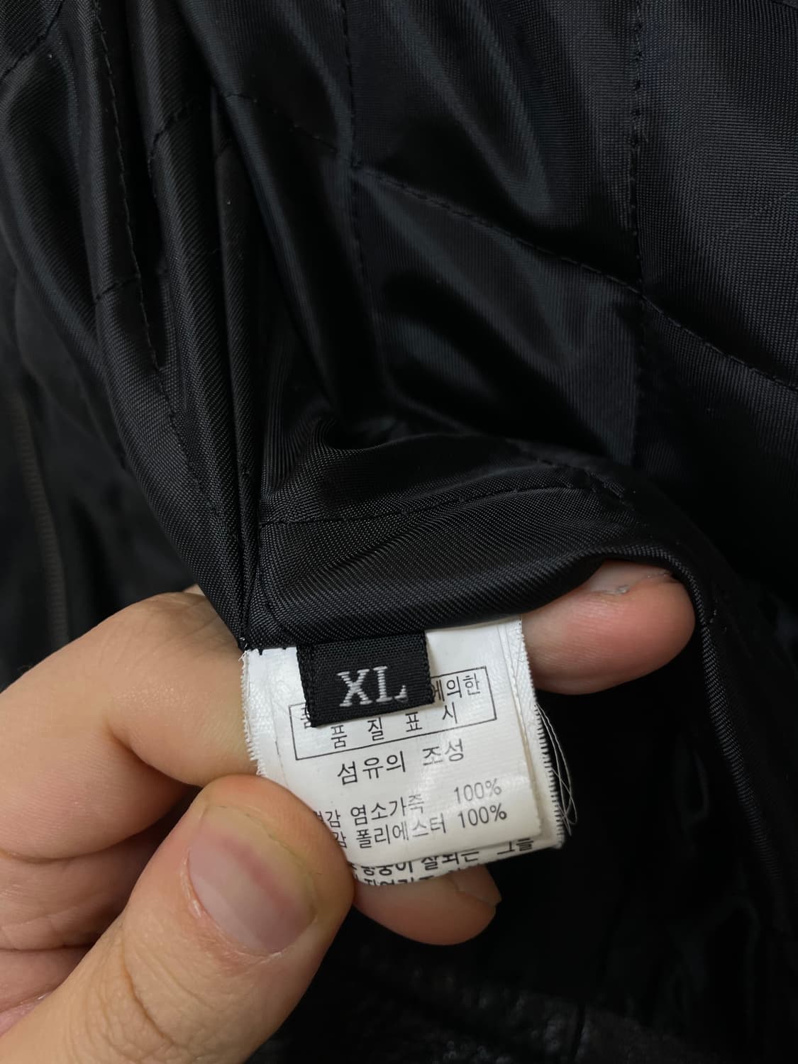(XL) 싱글라이더 고트스킨 염소 가죽 레더 자켓 상품이미지6