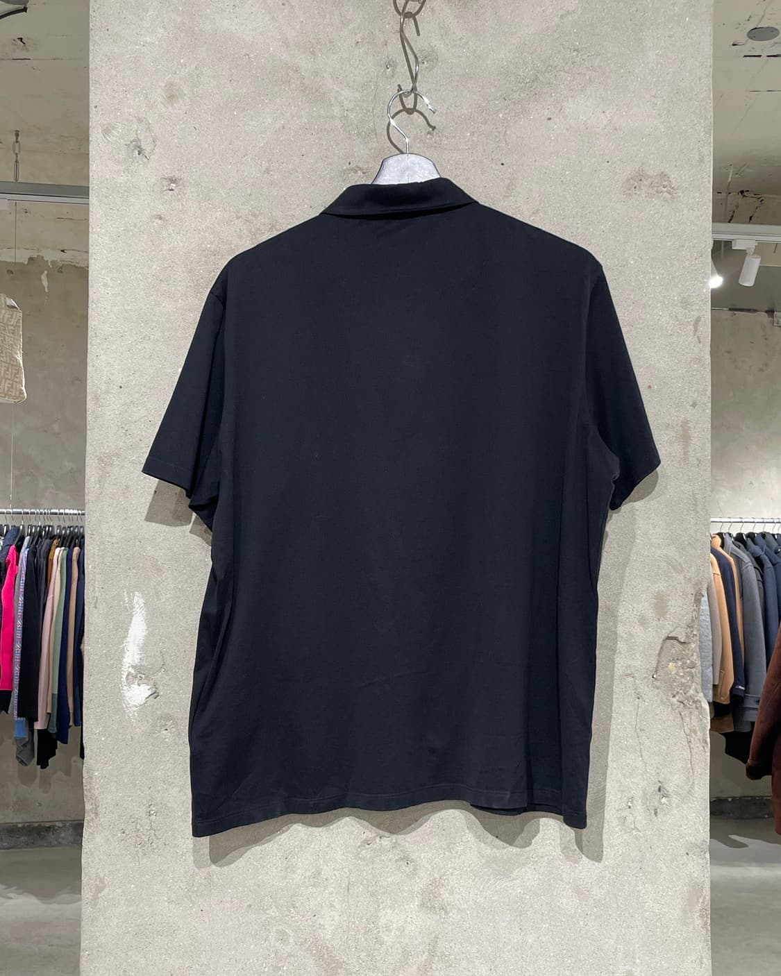 프라다 블랙 싱글 포켓 폴로 티셔츠 상품이미지6