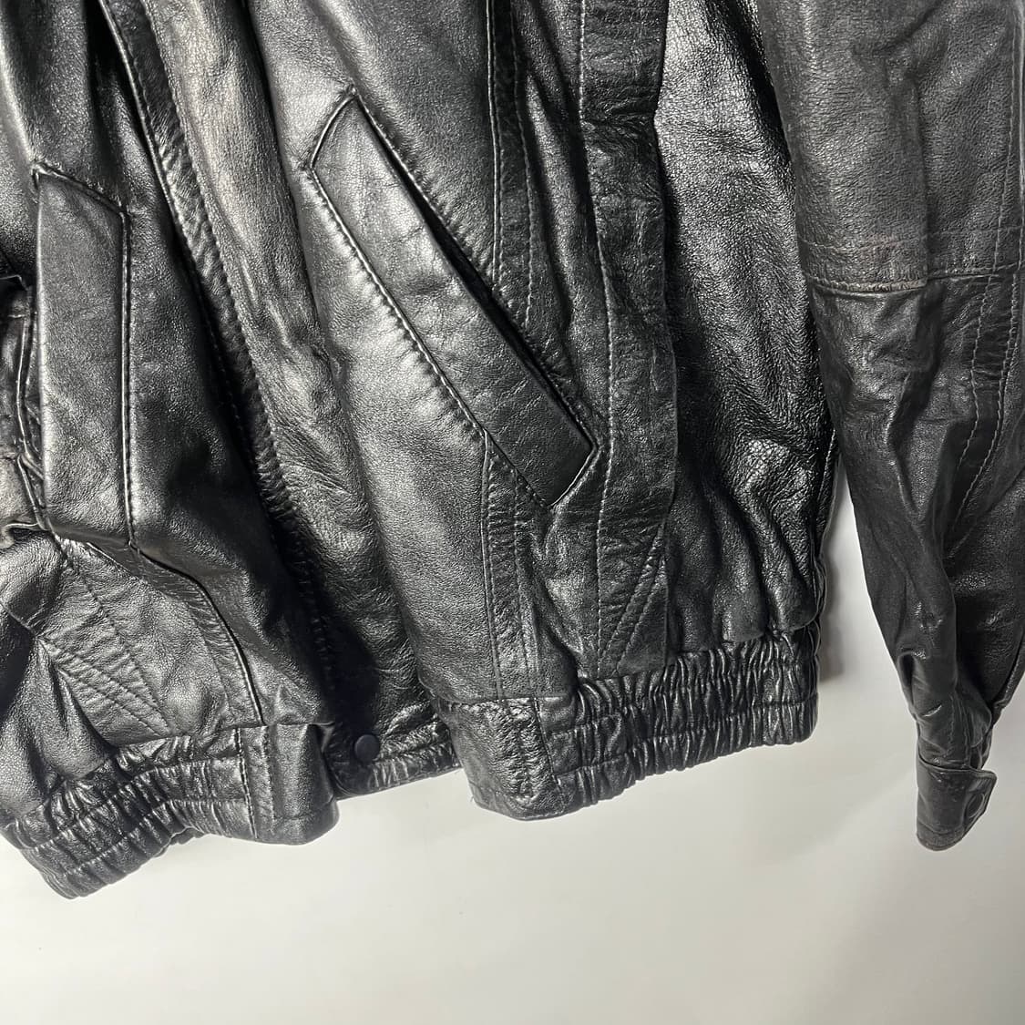 [JPN] 빈티지 나파레더 봄버자켓 상품이미지4