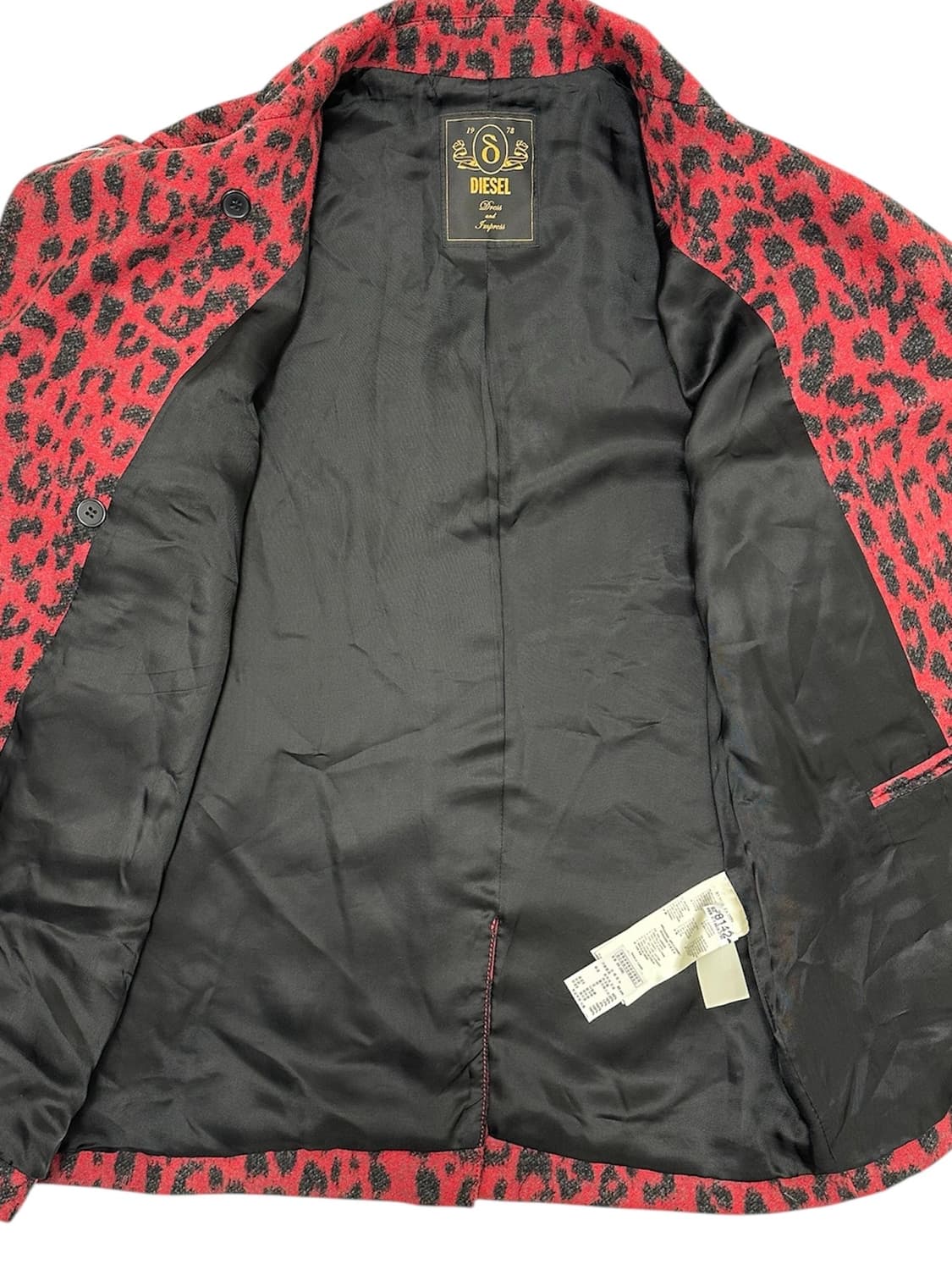 Diesel Leopard Wool Coat 상품이미지5