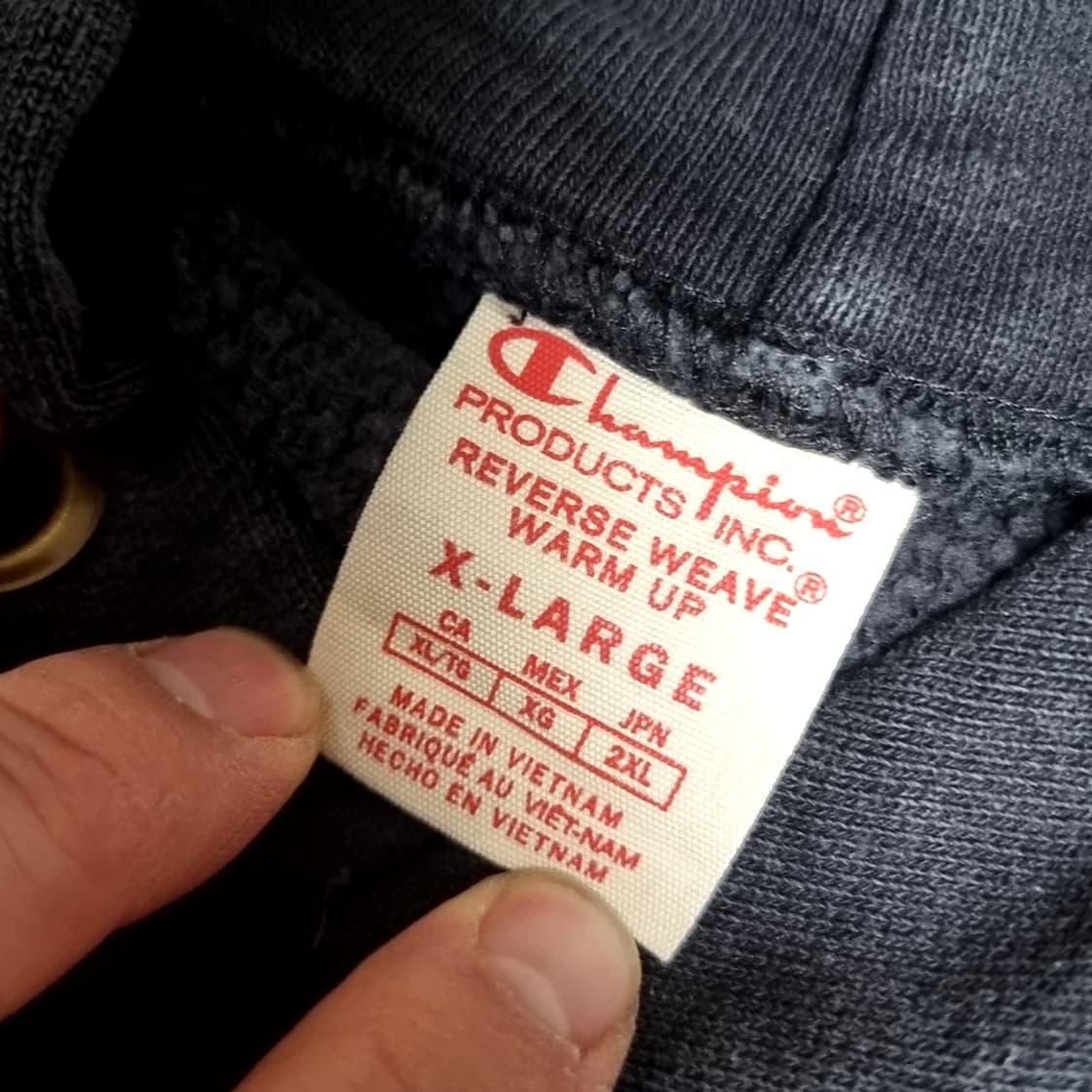 빈티지 챔피온 후드티 네이비(xl) 상품이미지5