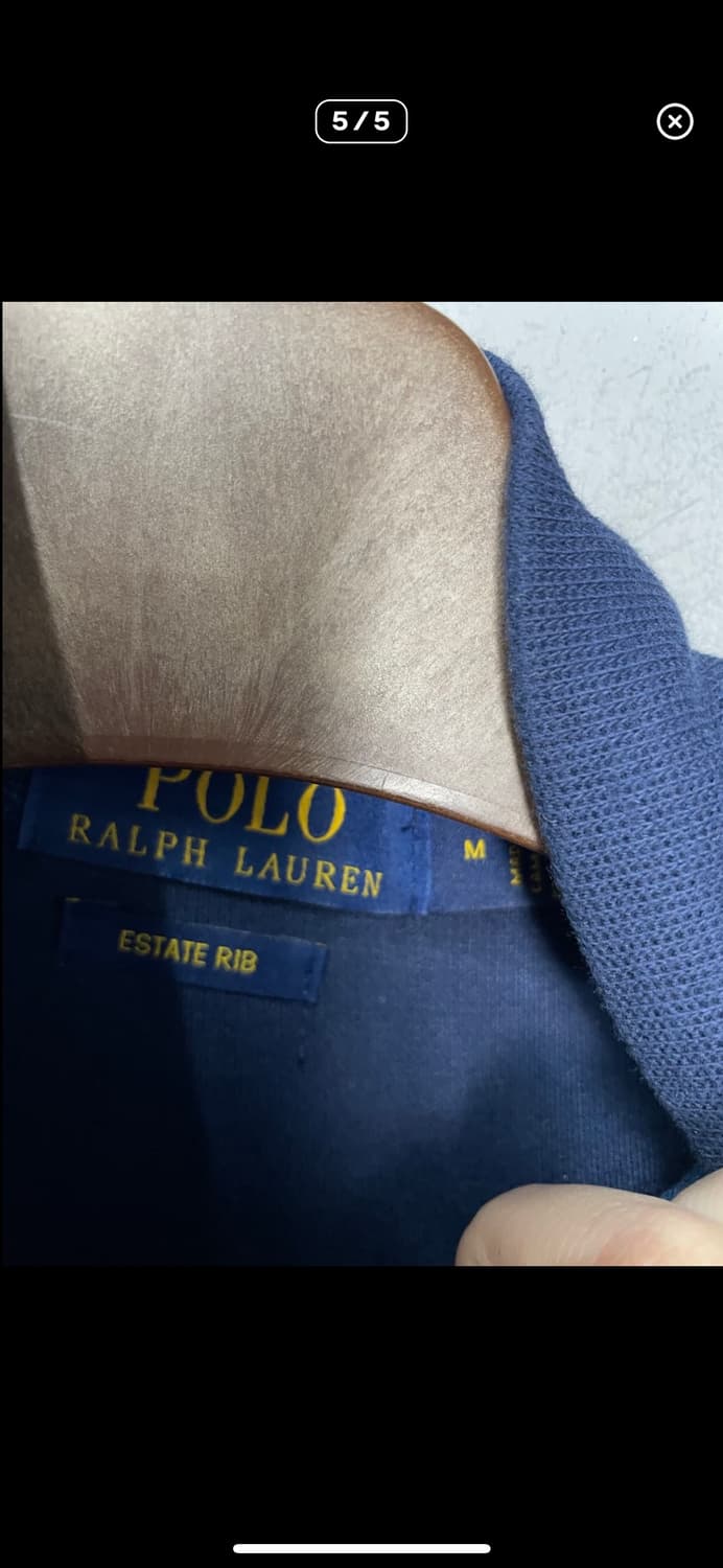 폴로랄프로렌 포니로고 네이비 반집업 니트 A3389 상품이미지5