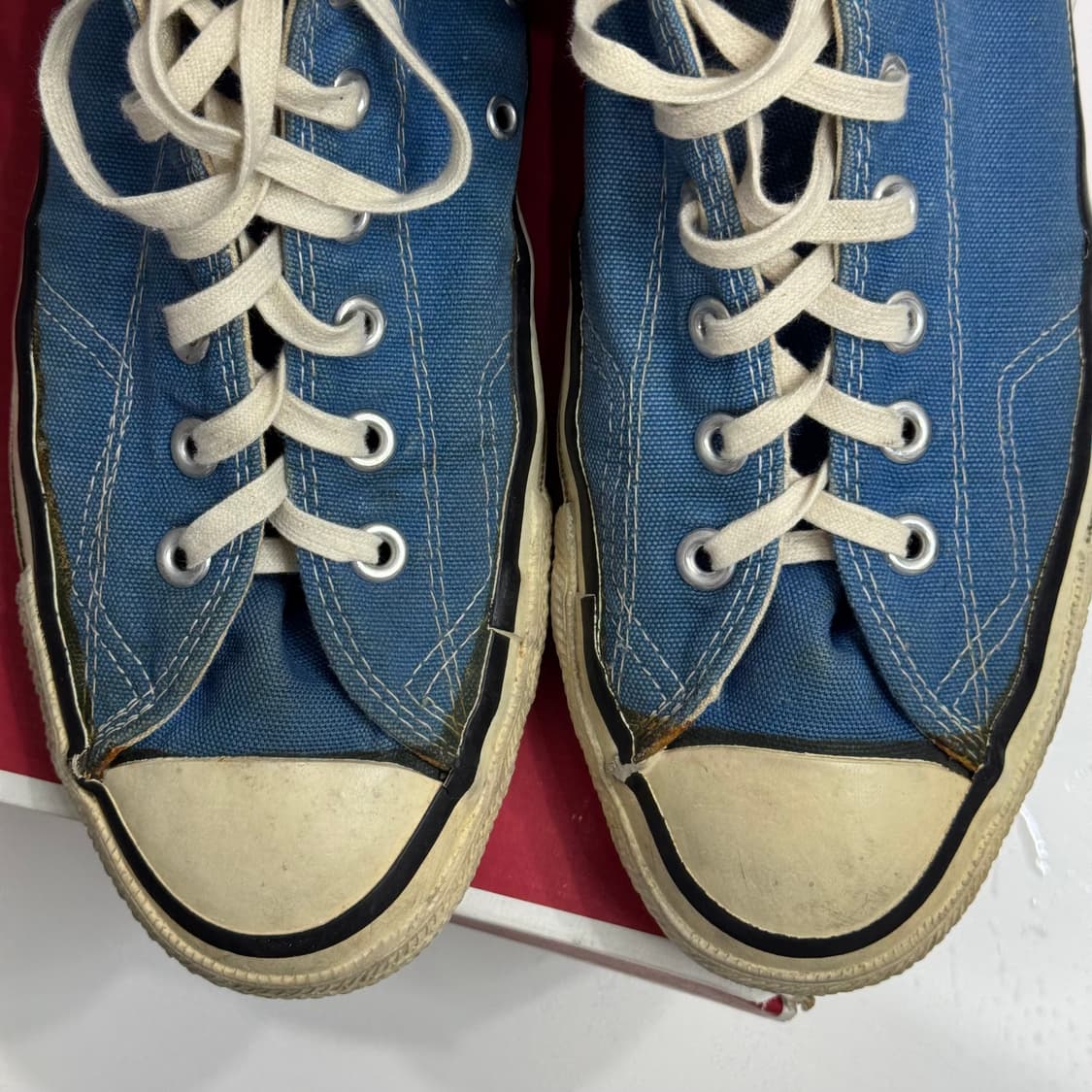 290 11) 80s 초반 컨버스 하이 사이드스티치 블루 빈티지 상품이미지5