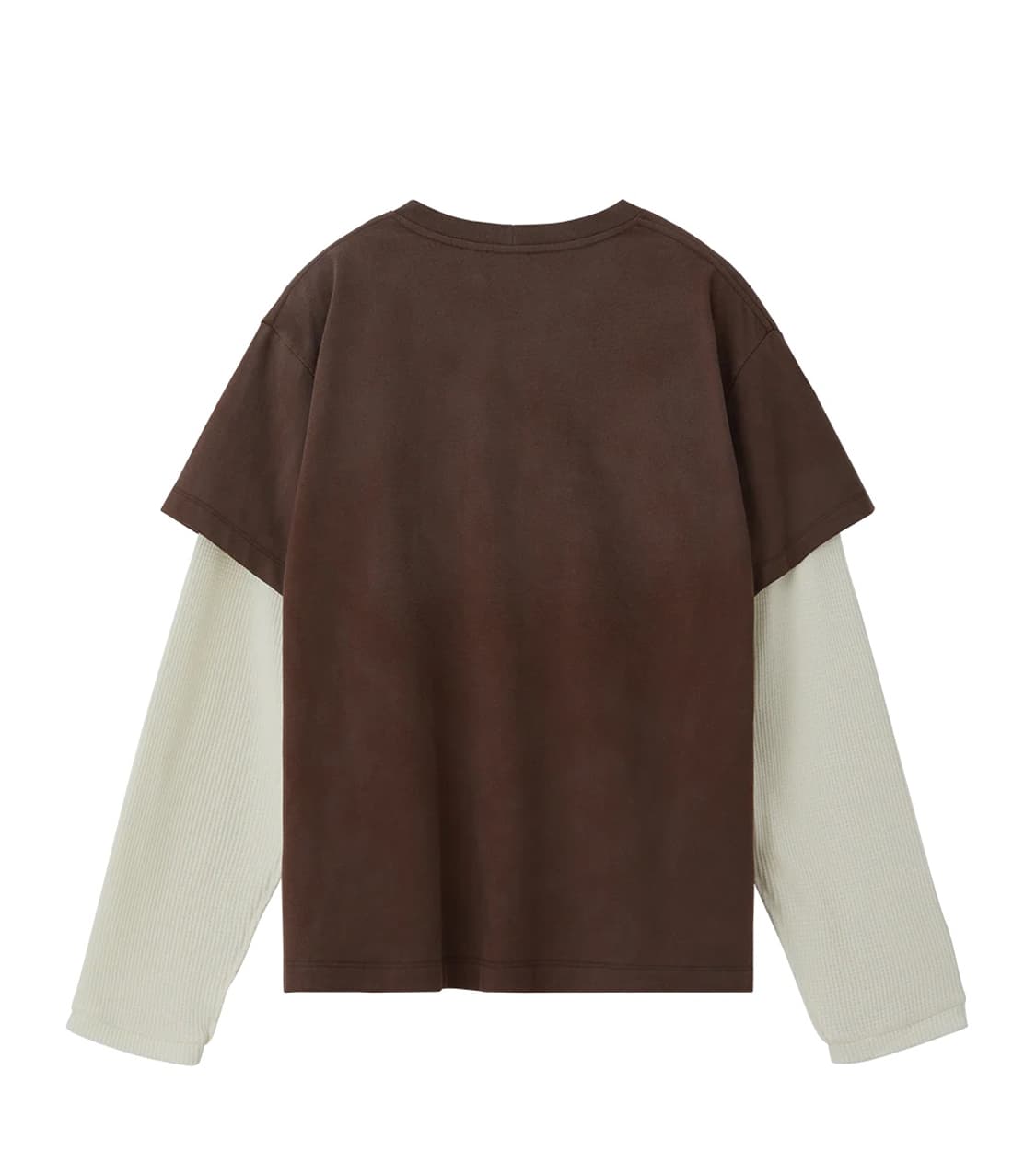 [M] llege 리지 와플 레이어드 티셔츠 상품이미지2