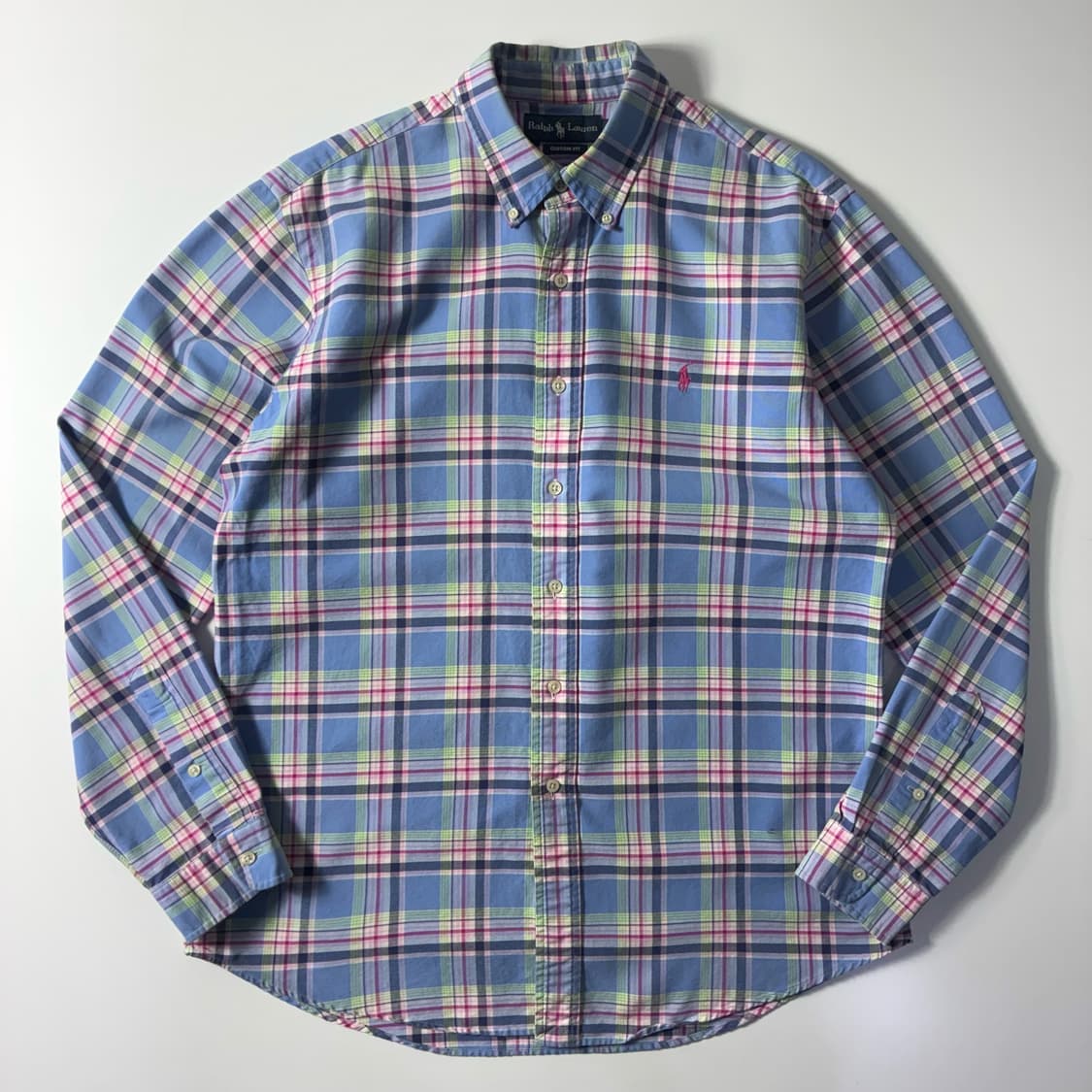 Polo  폴로 랄프로렌 자수 코튼 타탄 체크 셔츠  상품이미지1