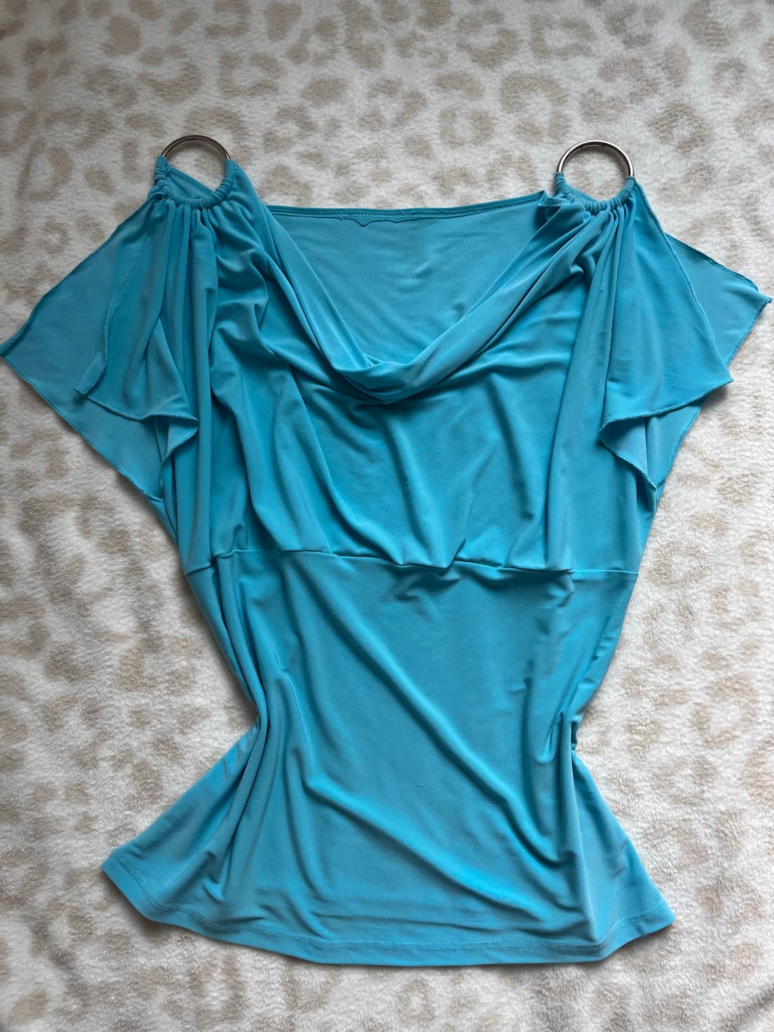 Drape ring top + Mint short pants 상품이미지2
