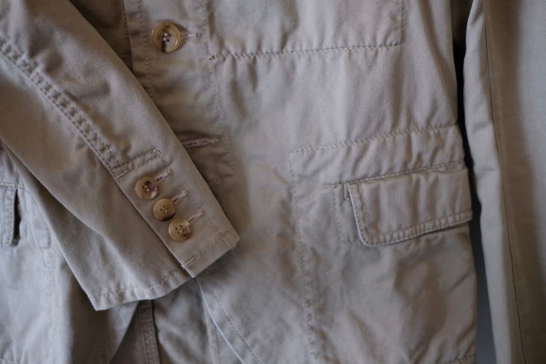 꼼데가르송 라운드카라 베이지 자켓 S 상품이미지5