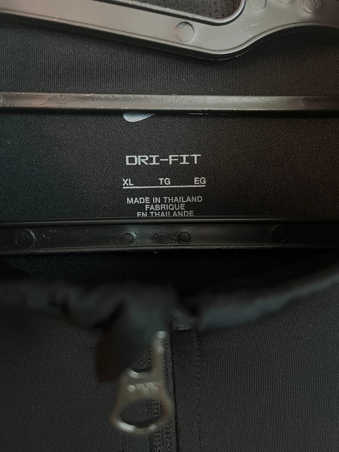 [L/105] 나이키 스우시 드라이핏 져지 집업 블랙 상품이미지4