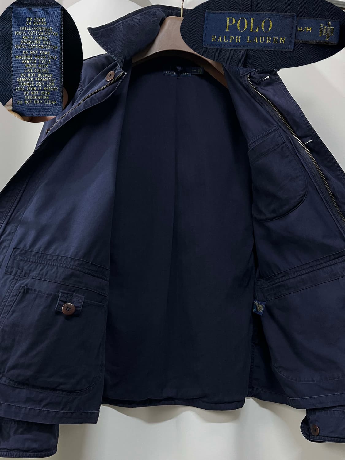 폴로 랄프로렌 퍼플네이비 hbt 모호크 코듀로이 헌팅 필드자켓 상품이미지3