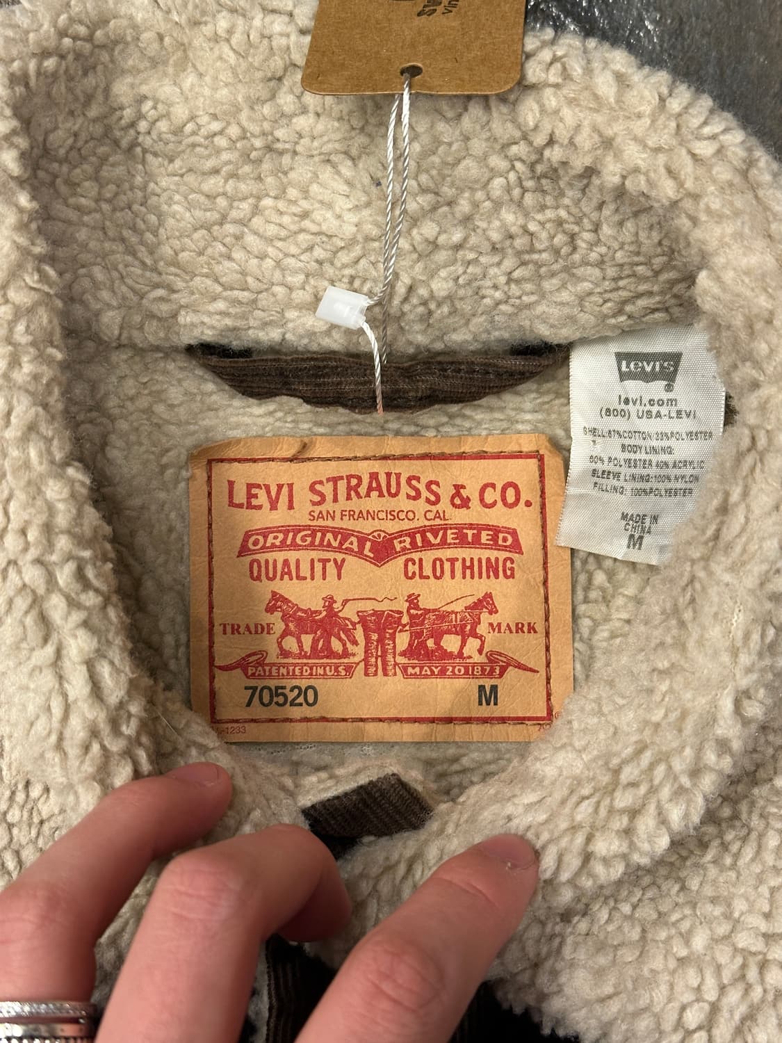 리바이스 코듀로이 쉐르파 자켓 M 상품이미지4