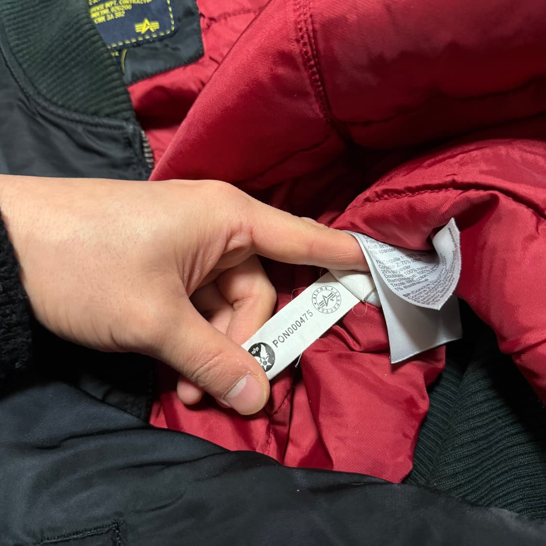 알파인더스트리 블랙 MA-1 항공점퍼 상품이미지7