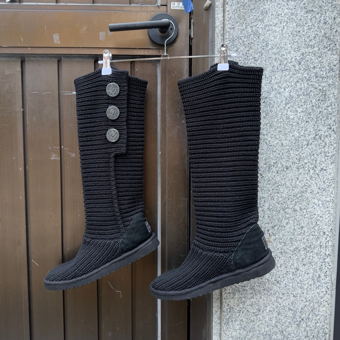 2000s Y2K 니트 카디 어그 부츠 상품이미지3