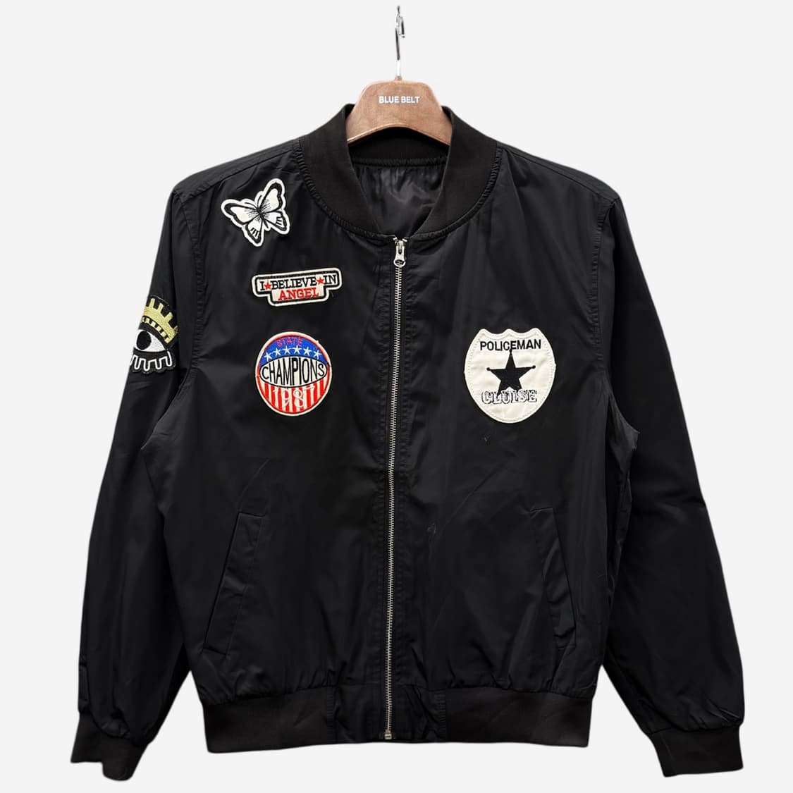 JPN VINTAGE 라이트 커스텀 봄버자켓 올라운드 멀티배지 디테일 상품이미지1