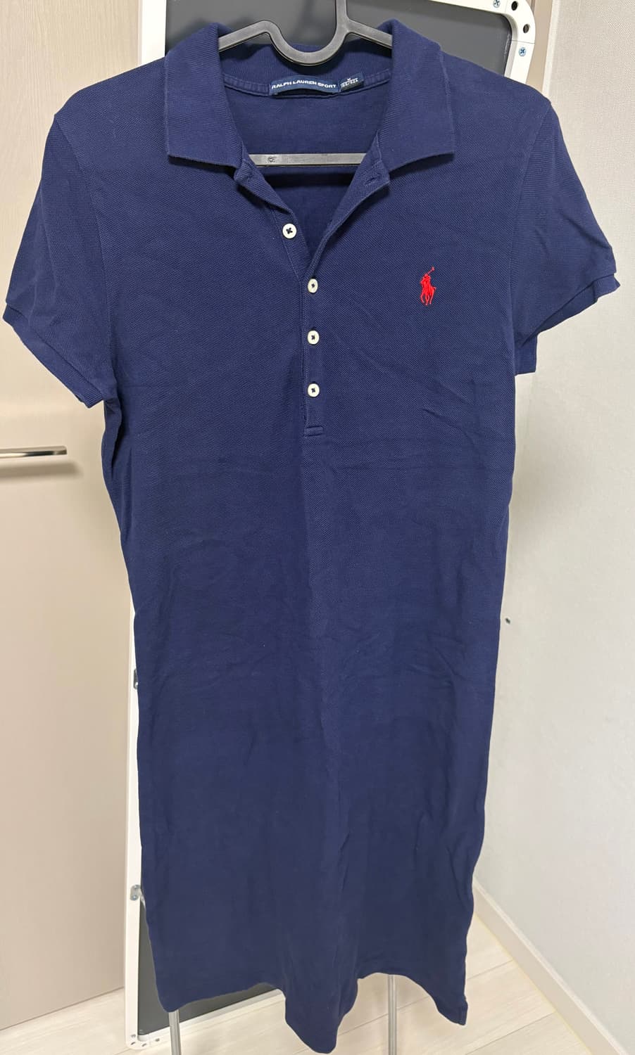 폴로 남색 롱원피스 상품이미지1