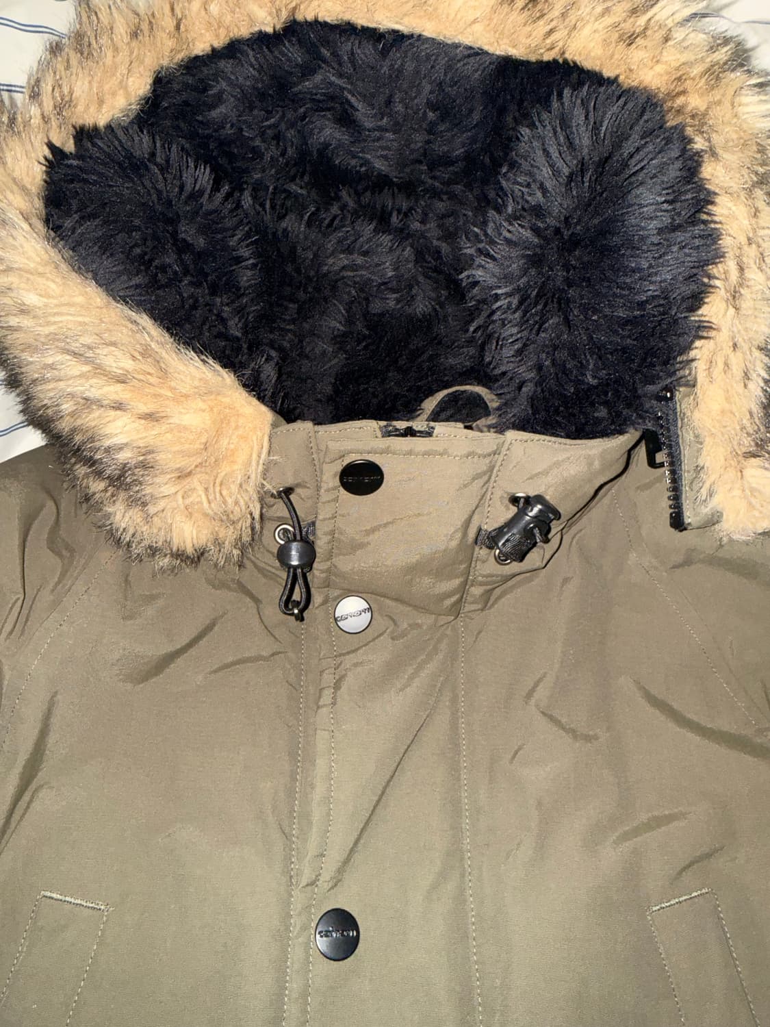 칼하트 카키 앵커리지 패딩 XS 상품이미지2