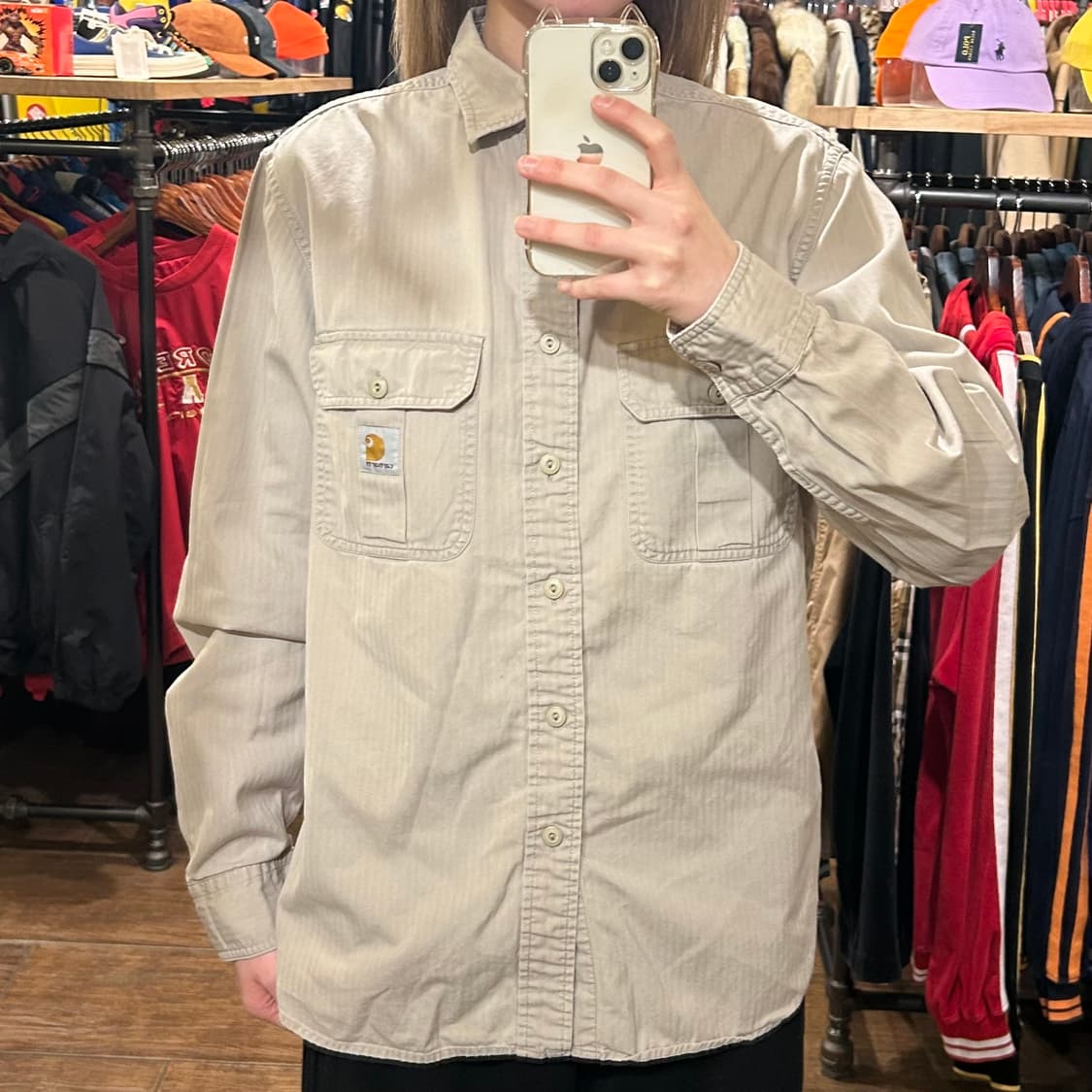 [HI] 칼하트 셔츠 베이지 상품이미지2