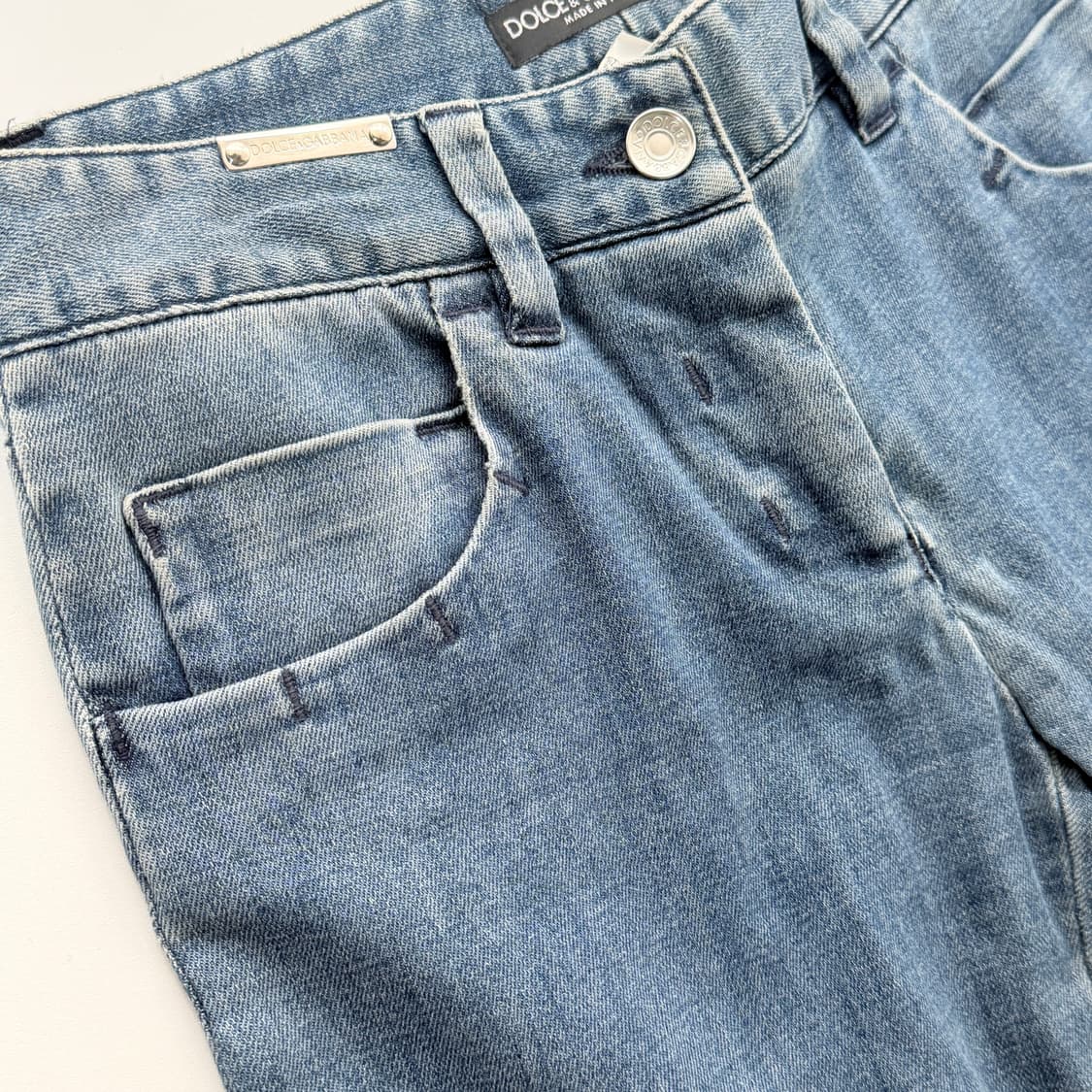 [28] 돌체앤가바나 스트레이트핏 연청 청바지 상품이미지5