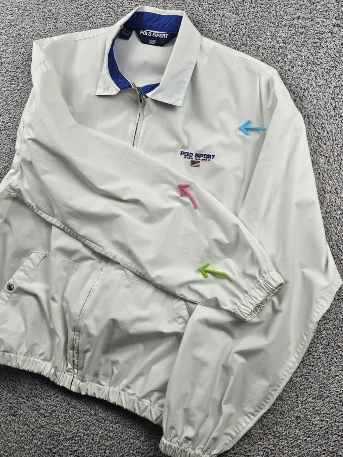 90's 폴로랄프로렌 스포츠 코튼 블루종 자켓 ( L ) / 10609 상품이미지6