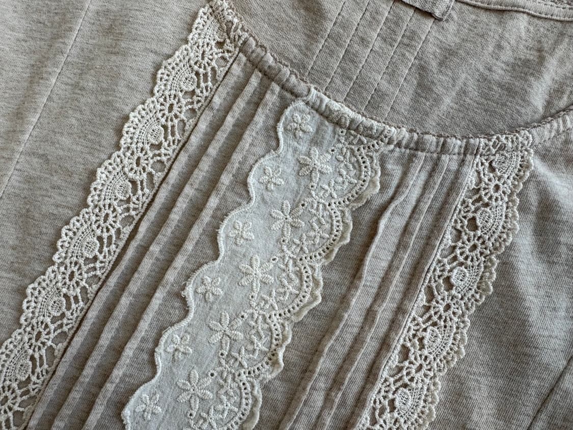 사만사모스 자수 티셔츠+롱후드집업 상품이미지2