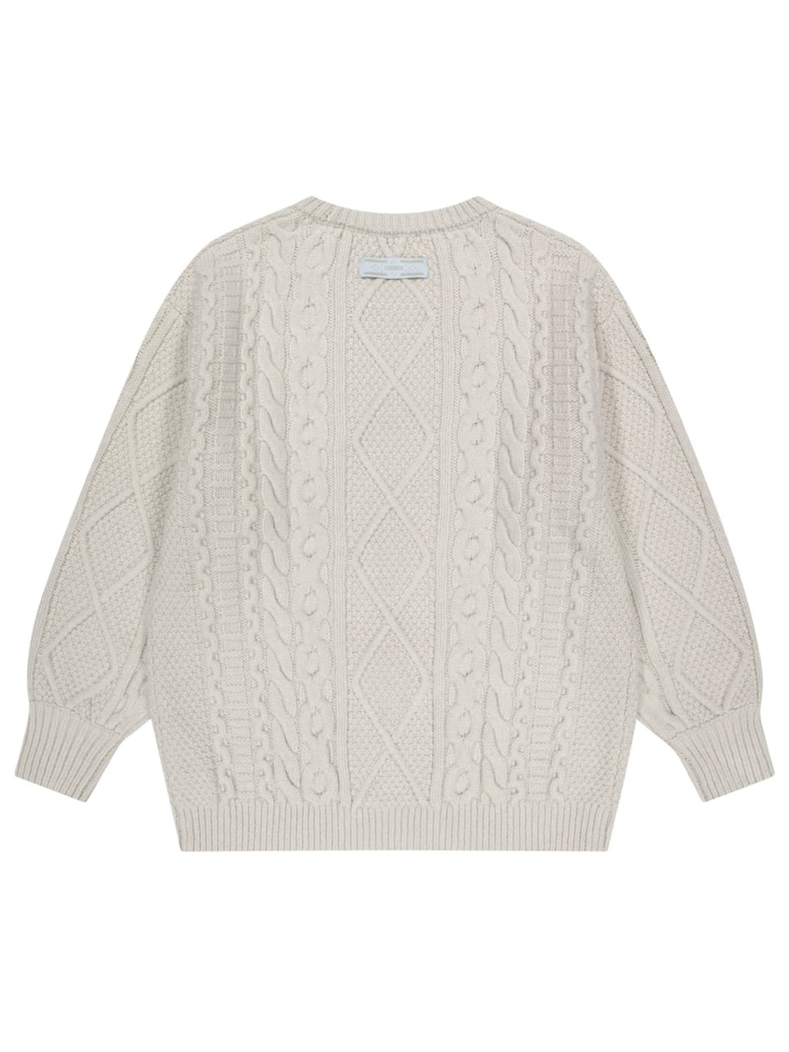 코이세이오 폼폼 케이블 니트 아이보리 상품이미지2