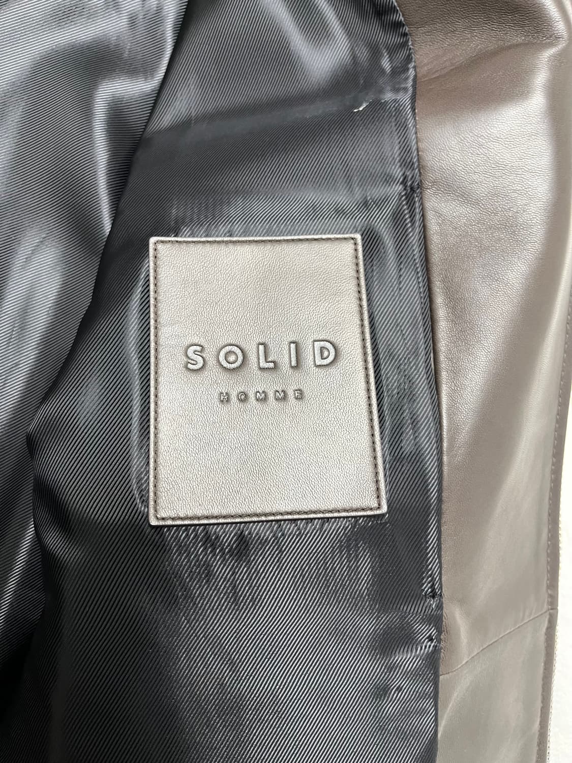 솔리드옴므 레더자켓(46, 브라운 ) 상품이미지5