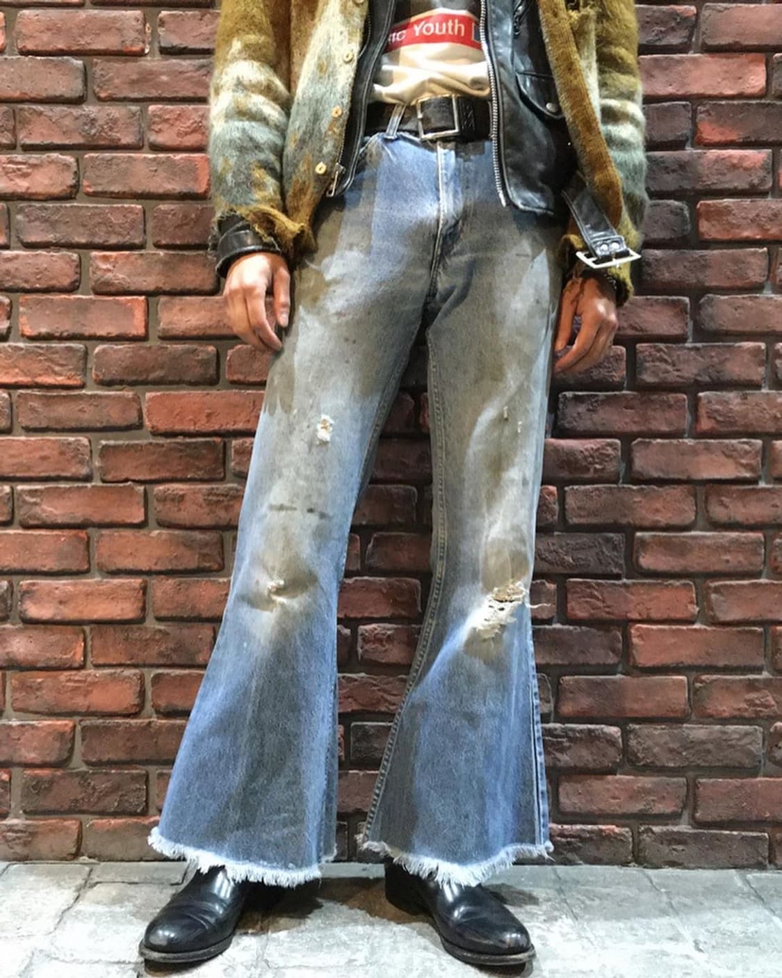 70's USA Made 빈티지 리바이스 684 벨바텀 부츠컷 데님 상품이미지10