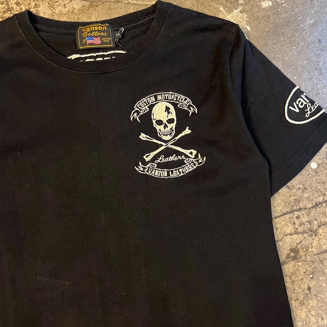 Vanson Leather Embroidery Tee 상품이미지4