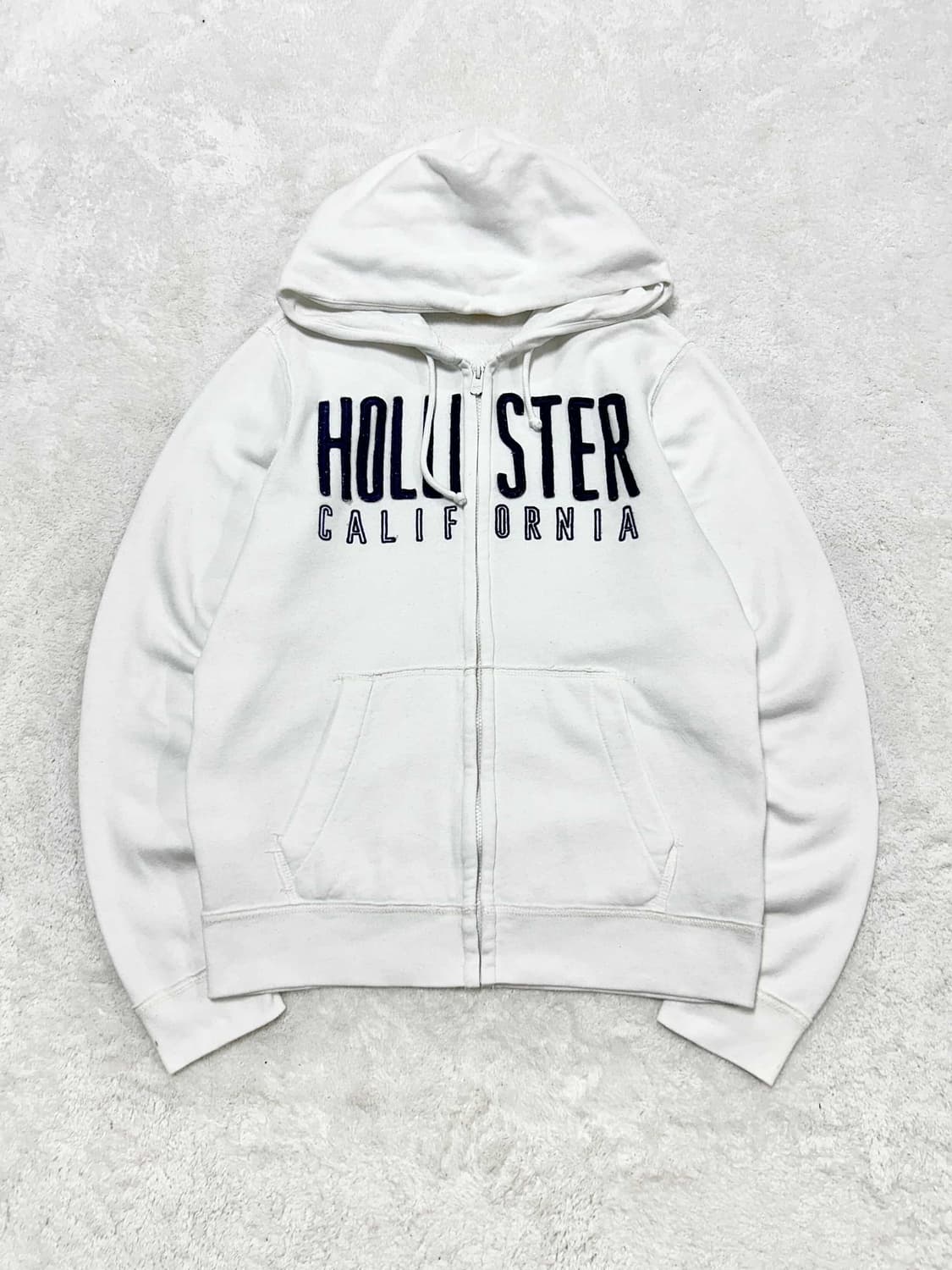 홀리스터 빅로고 화이트 후드집업 상품이미지6