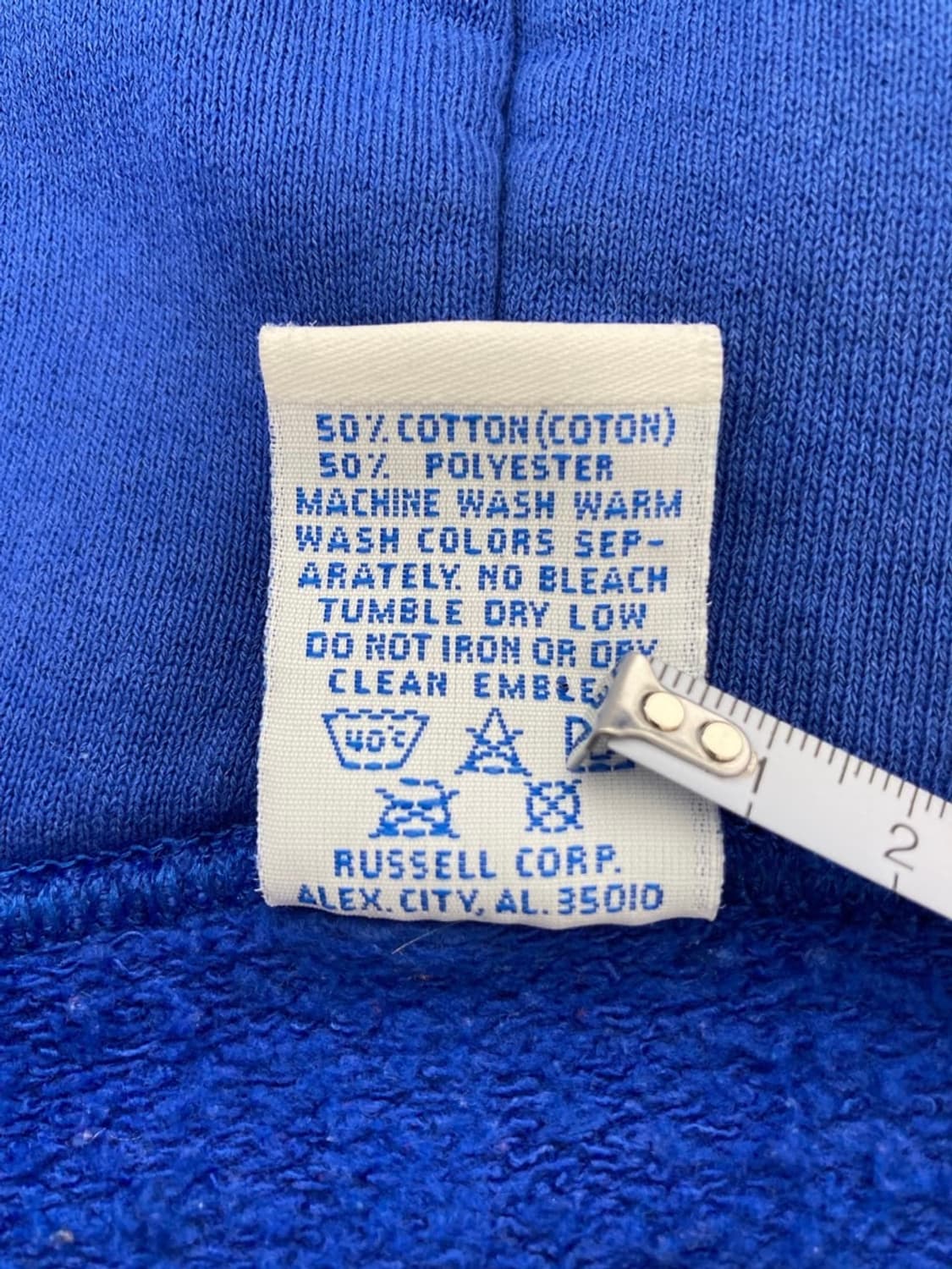 90s Russell Zip Up Hoodie (blue) 상품이미지7