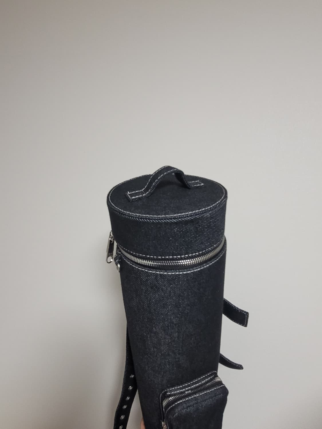 화구통 디자인 데님 튜브 백 텀블벅 펀딩 크로스백 상품이미지7