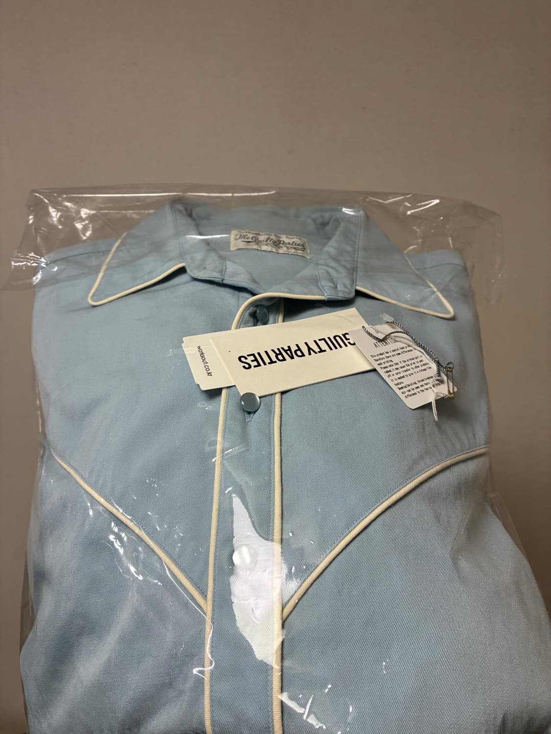 [M]와코마리아 22시즌 웨스턴셔츠 블루 상품이미지6