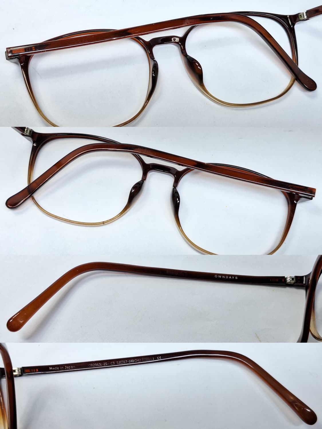 OWNDAYS 온데이즈 프리미엄 에센셜 6g 초경량 안경테 53mm 일본 상품이미지2