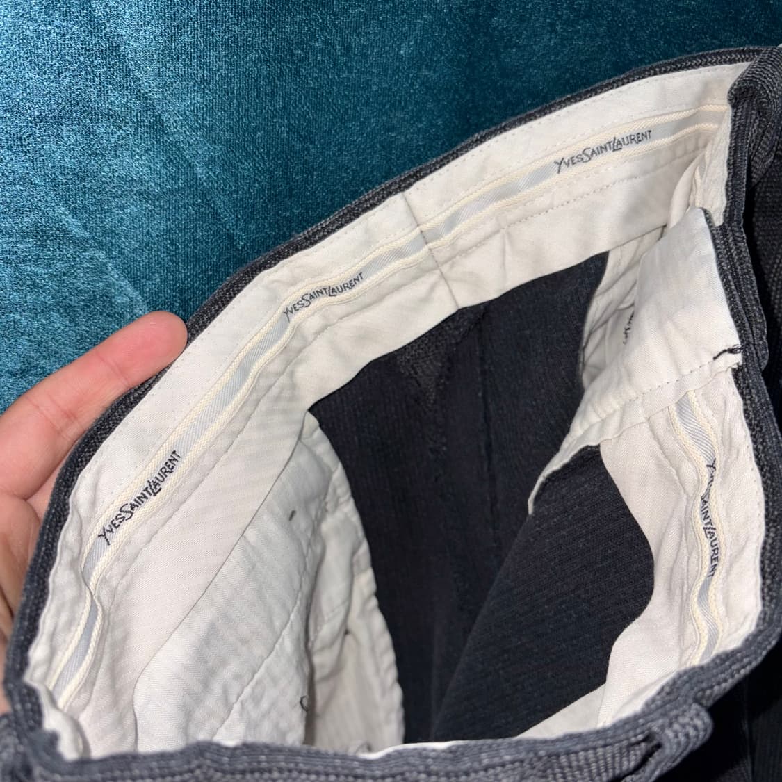 (34) 입생로랑 코듀로이 블랙 팬츠 상품이미지5