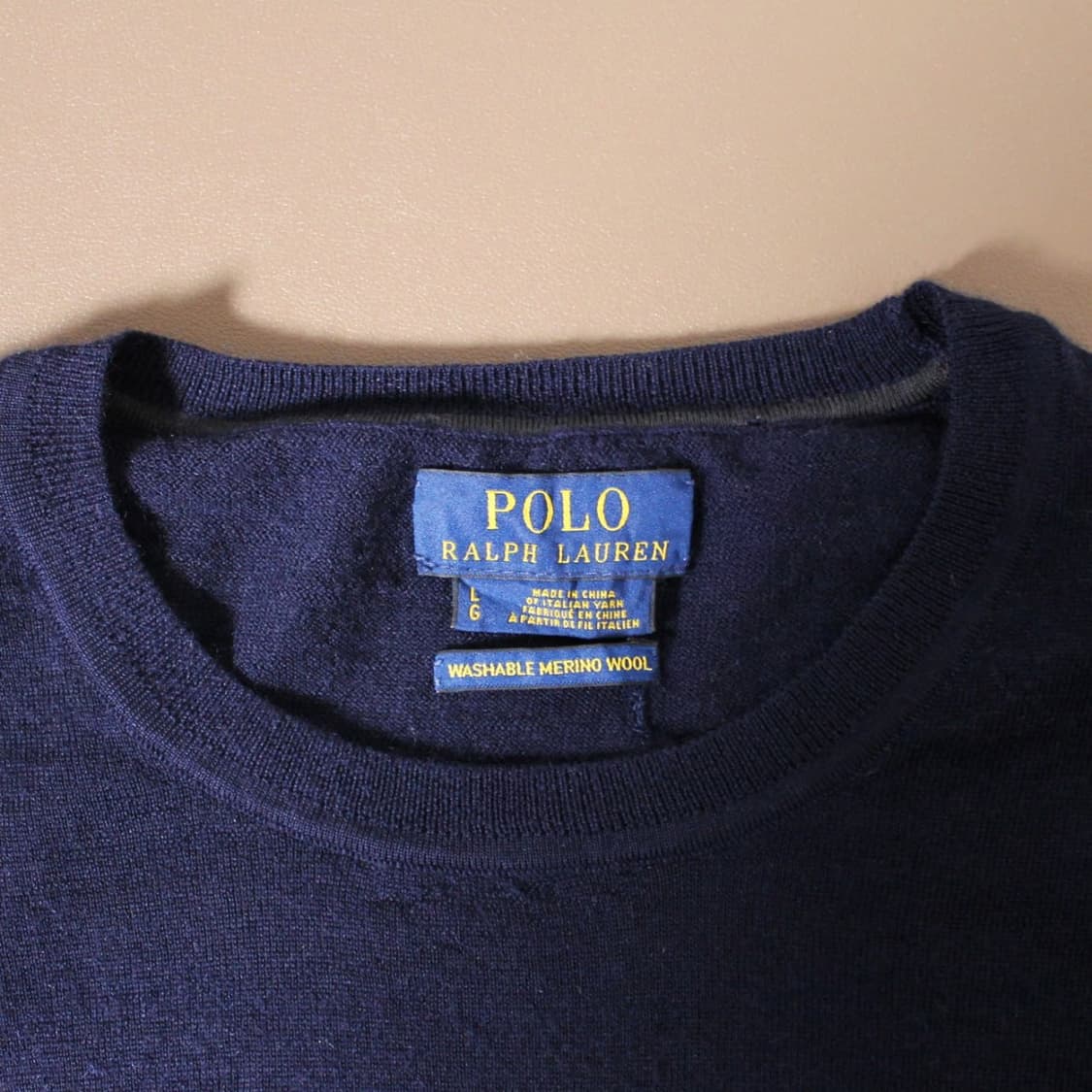 Polo 폴로 랄프로렌 네이비 라운드 니트 상품이미지3