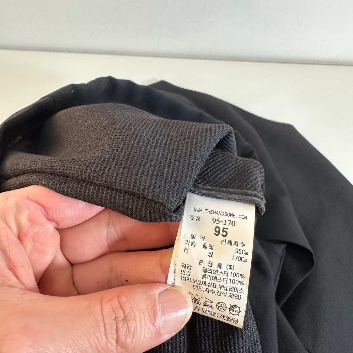95 시스템 블랙 논카라 폴리자켓 상품이미지4