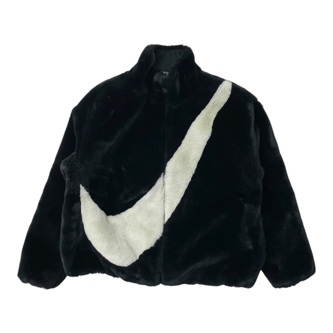 [중고] 나이키 스우시 블랙 퍼 자켓 상품이미지1