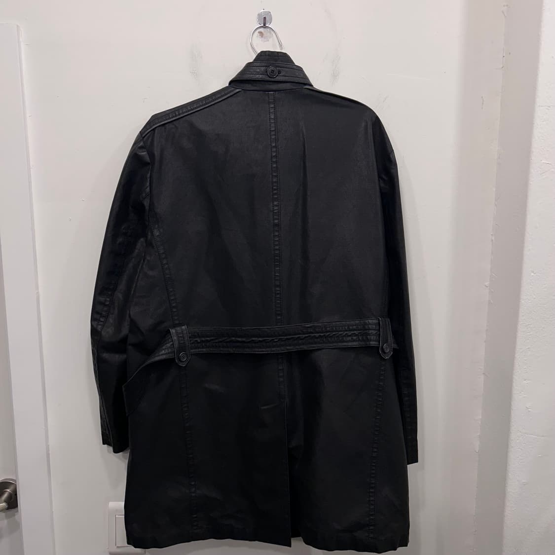 바쏘 옴므 코듀로이 패치 왁스코튼 벨티드 코트 상품이미지5