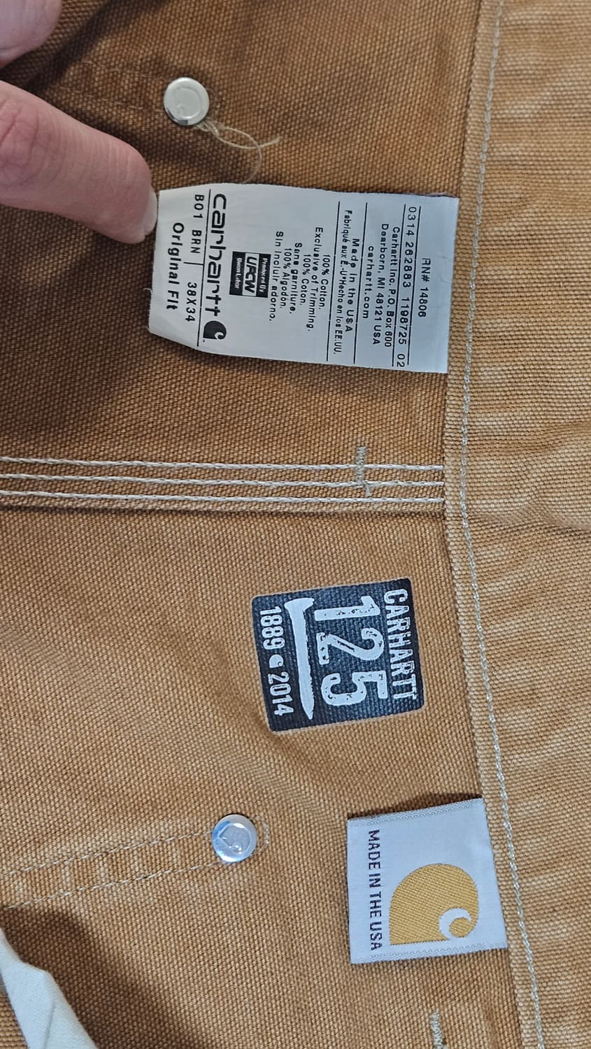 칼하트 더블니 브라운 36x32(실측참조) 상품이미지3