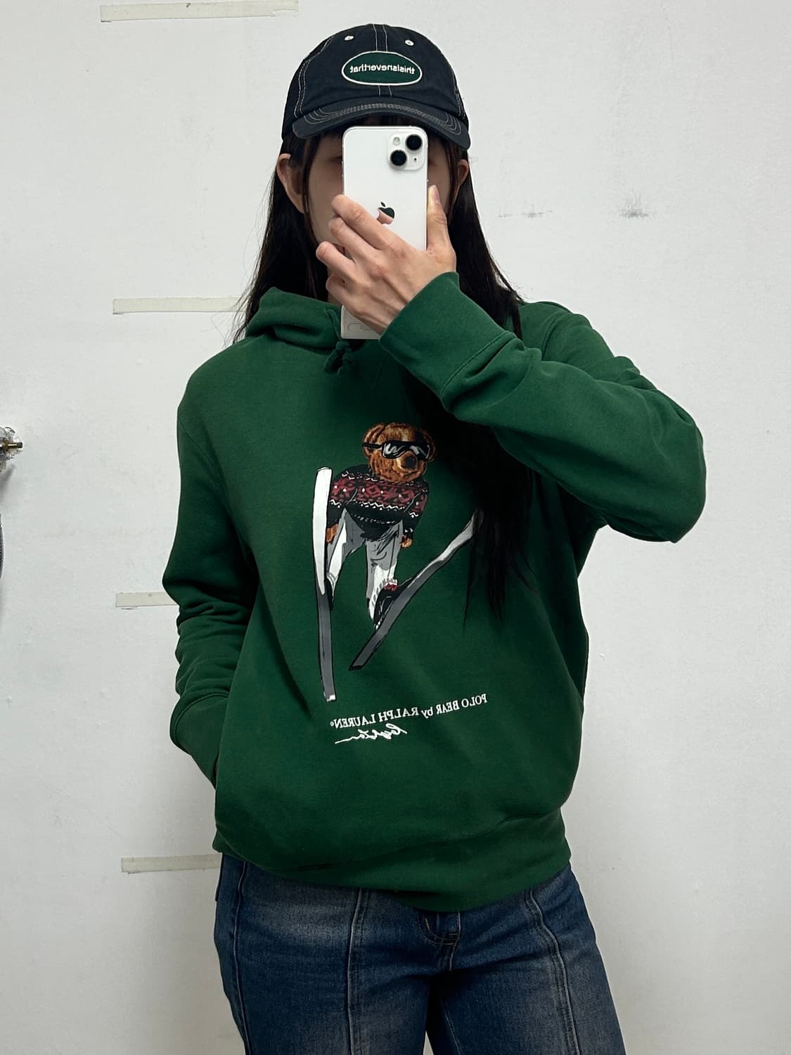 폴로 랄프로렌 폴로 베어 후드티 그린 상품이미지1