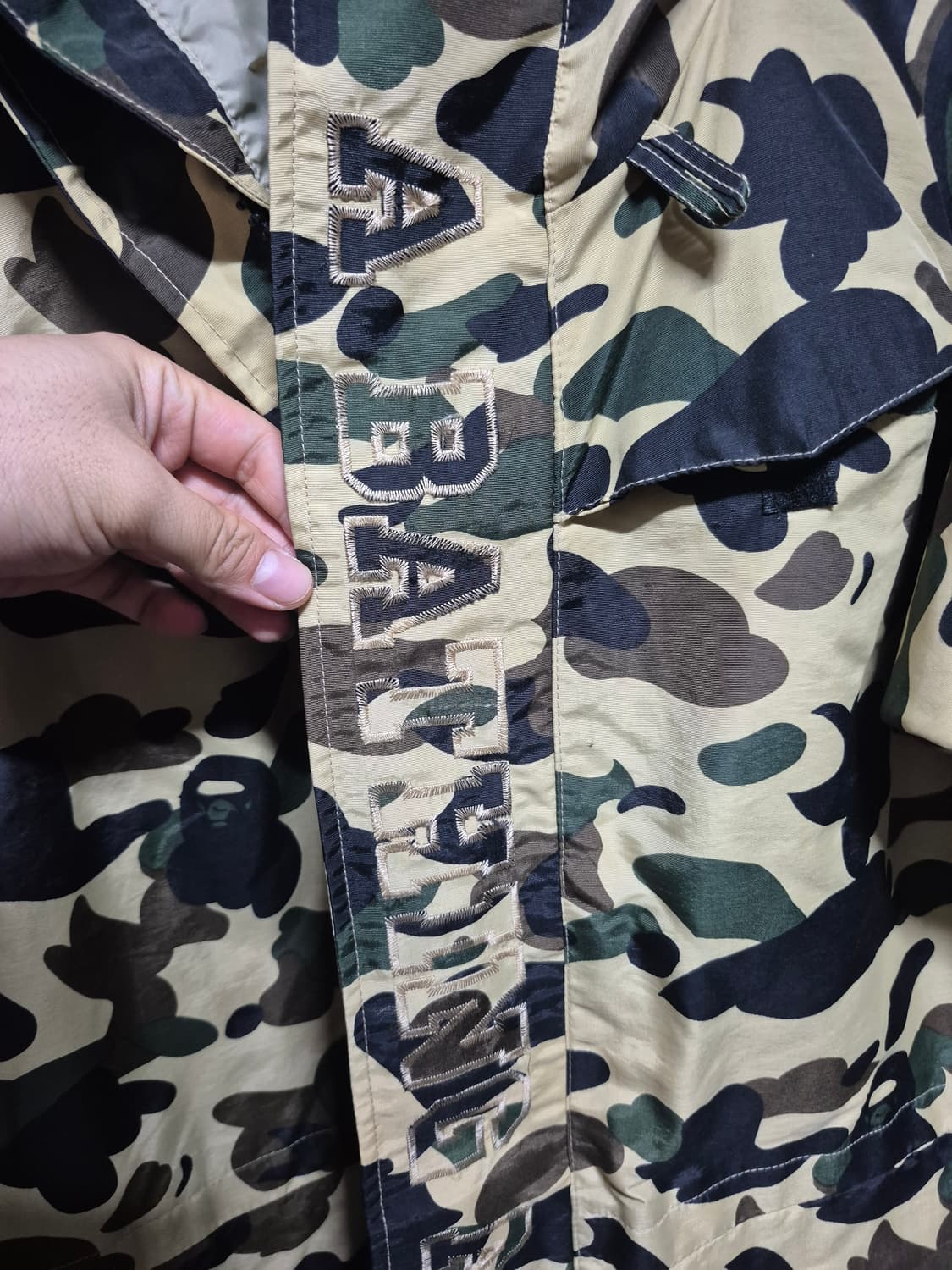 90's 베이프 BAPE OG 황계 카모 스노우 파카 L 정품 상품이미지4