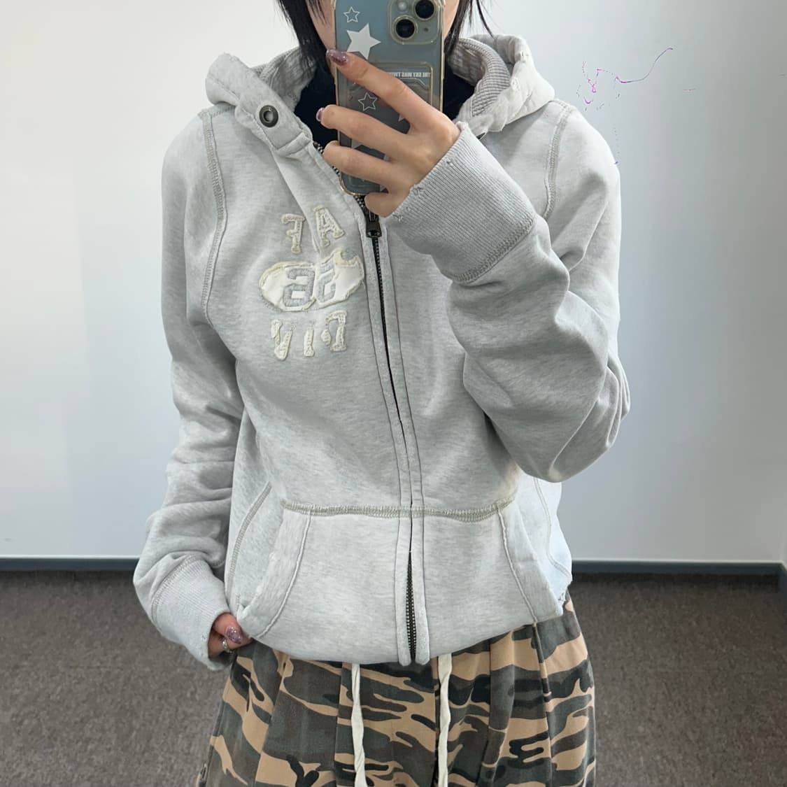 Abercrombie 아베크롬비 멜란지 후드집업 상품이미지2