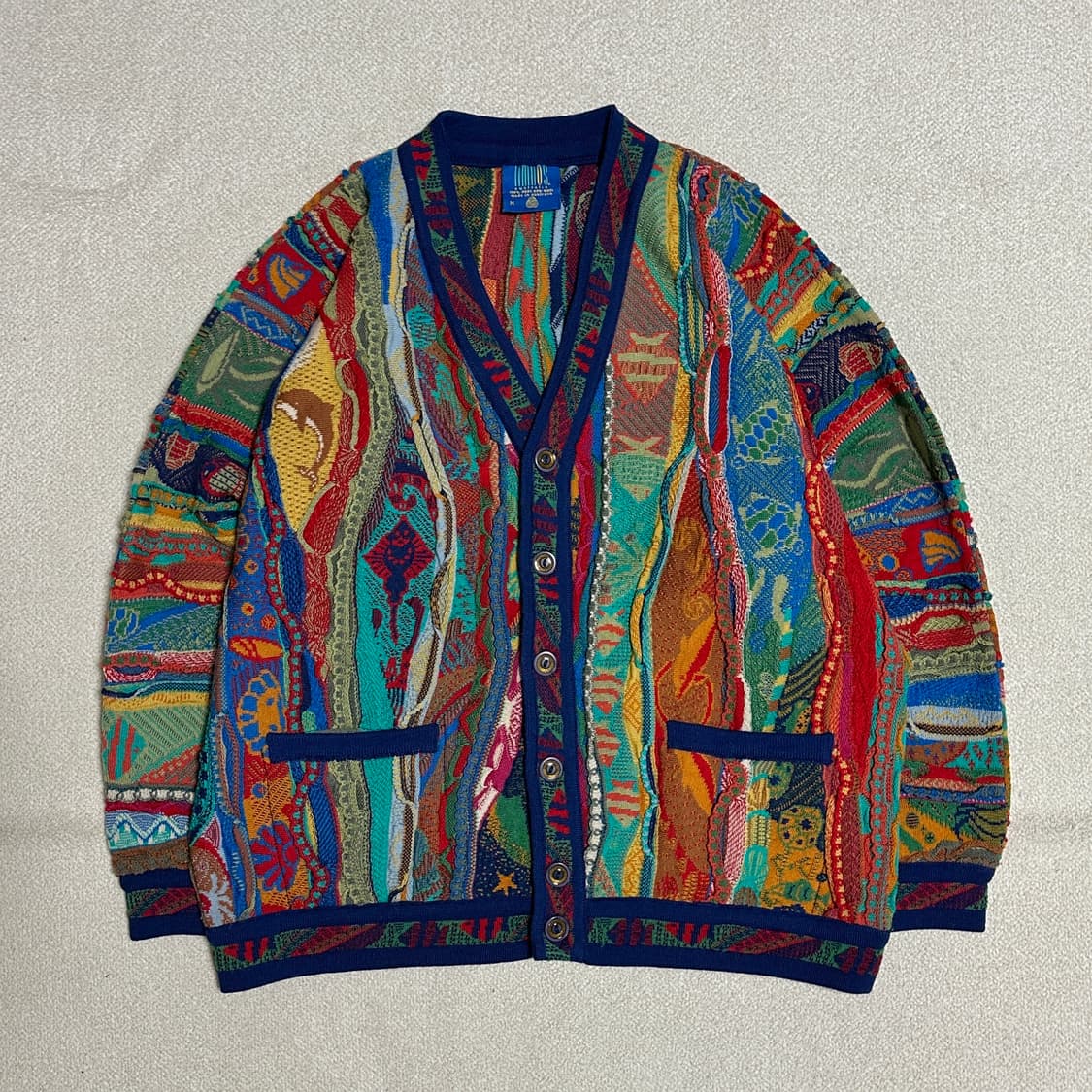 림노스 멀티컬러 니트 가디건 상품이미지2