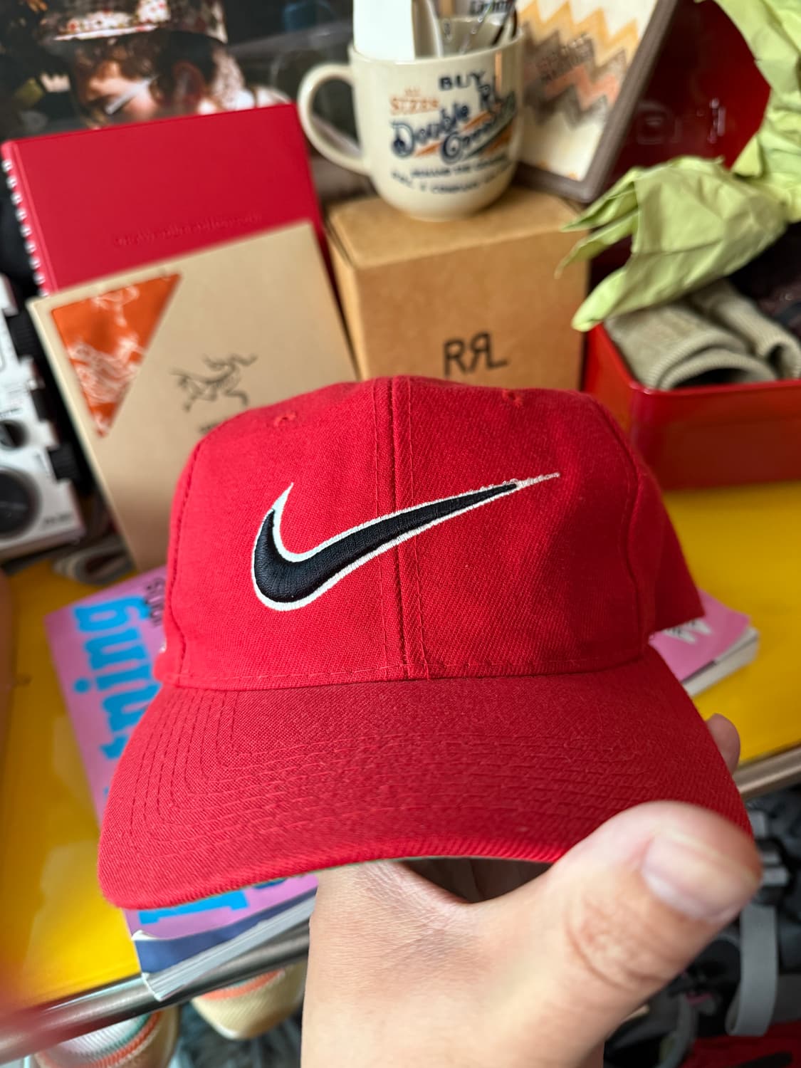 90's nike 민희진 나이키 볼캡 RED 상품이미지2