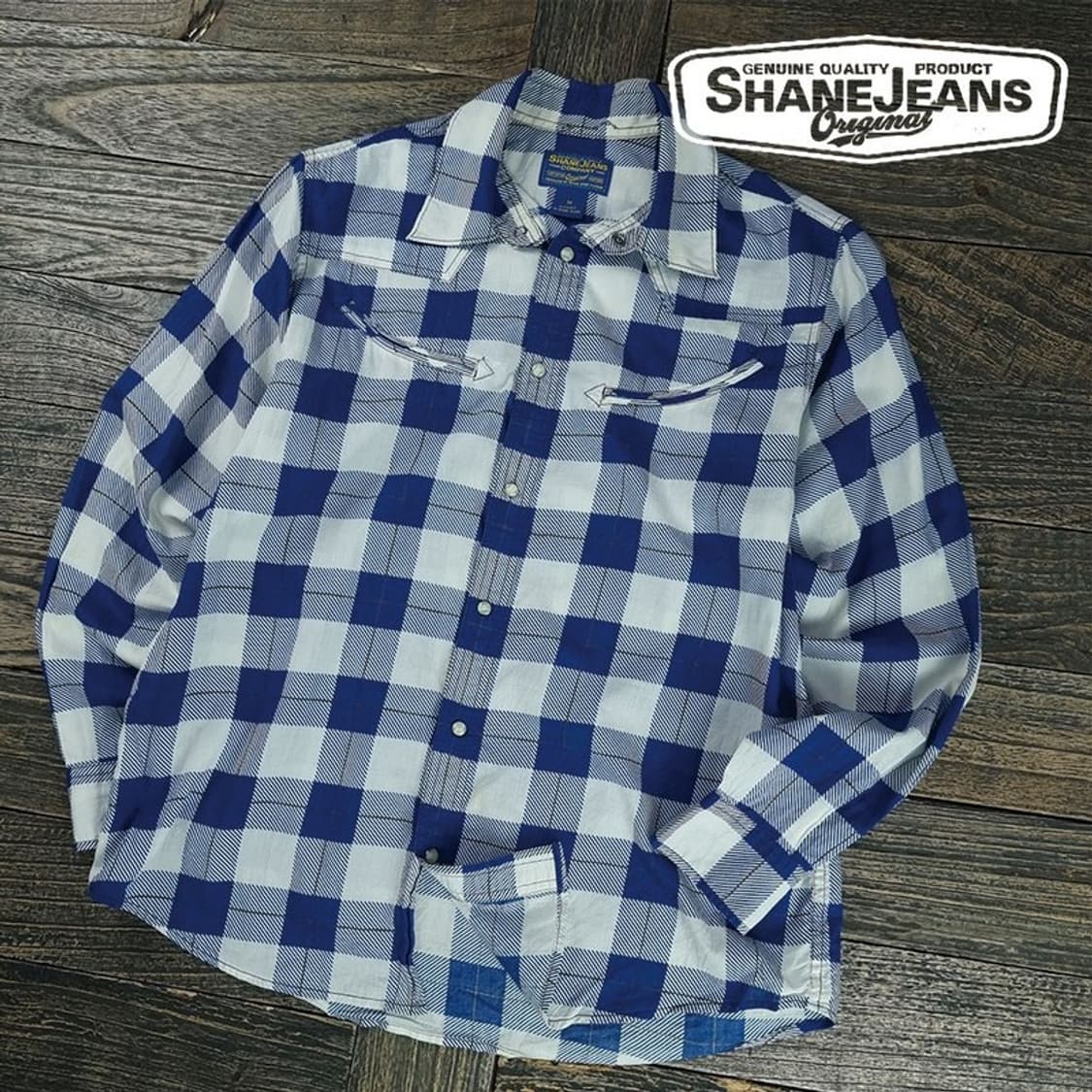 [쉐인] 빈티지 체크 슬림핏 웨스턴 셔츠 M19423 상품이미지1