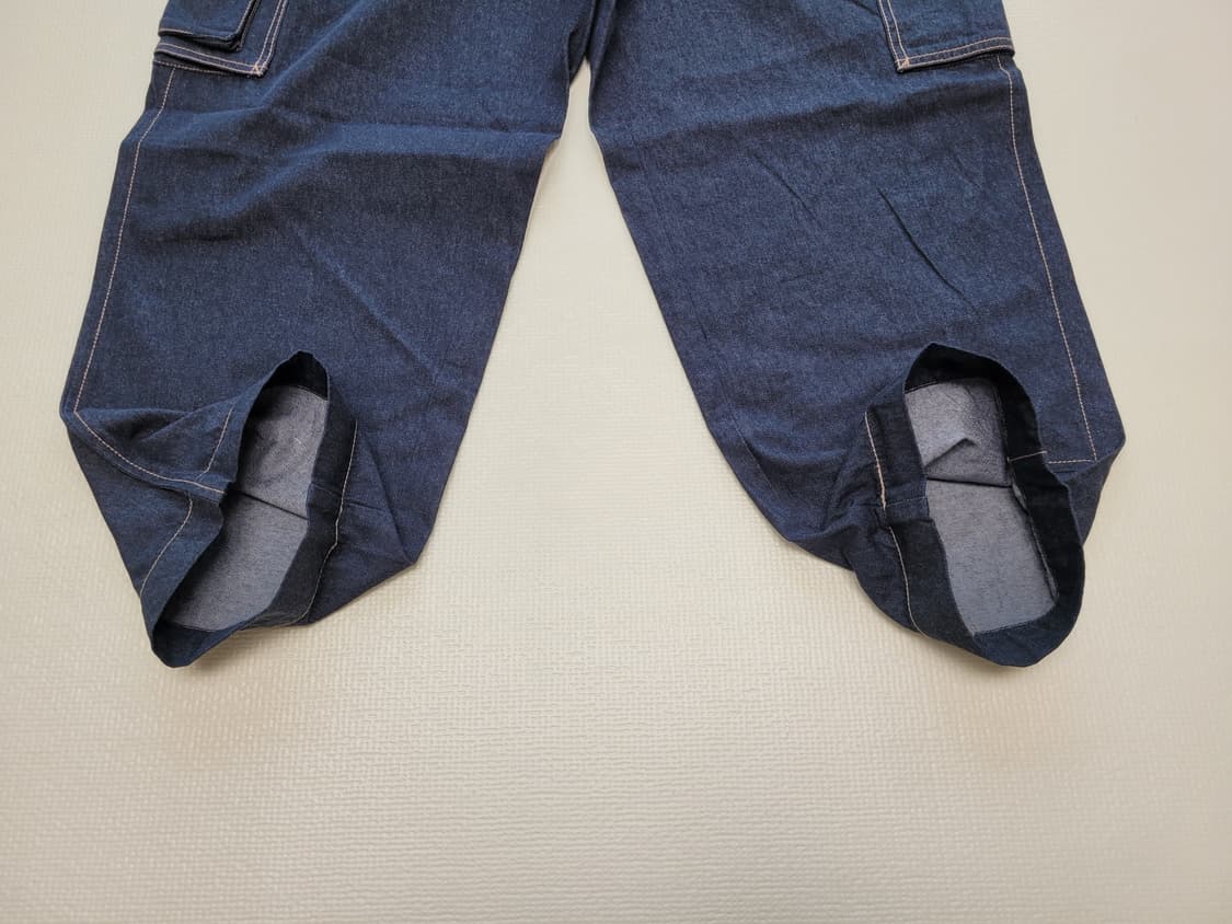 스파오 SPAO 남자 배기핏 카고 청바지 33 네이비 상품이미지7